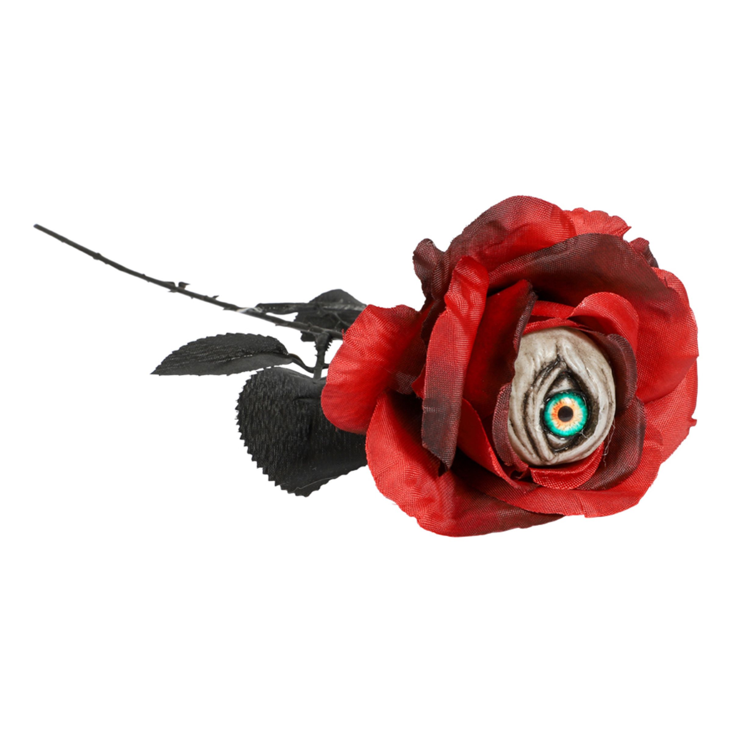 Röd Ros med Öga | Hem - Maskerad - Tillbehör - Maskeradaccessoarer | Maskeradspecialisten