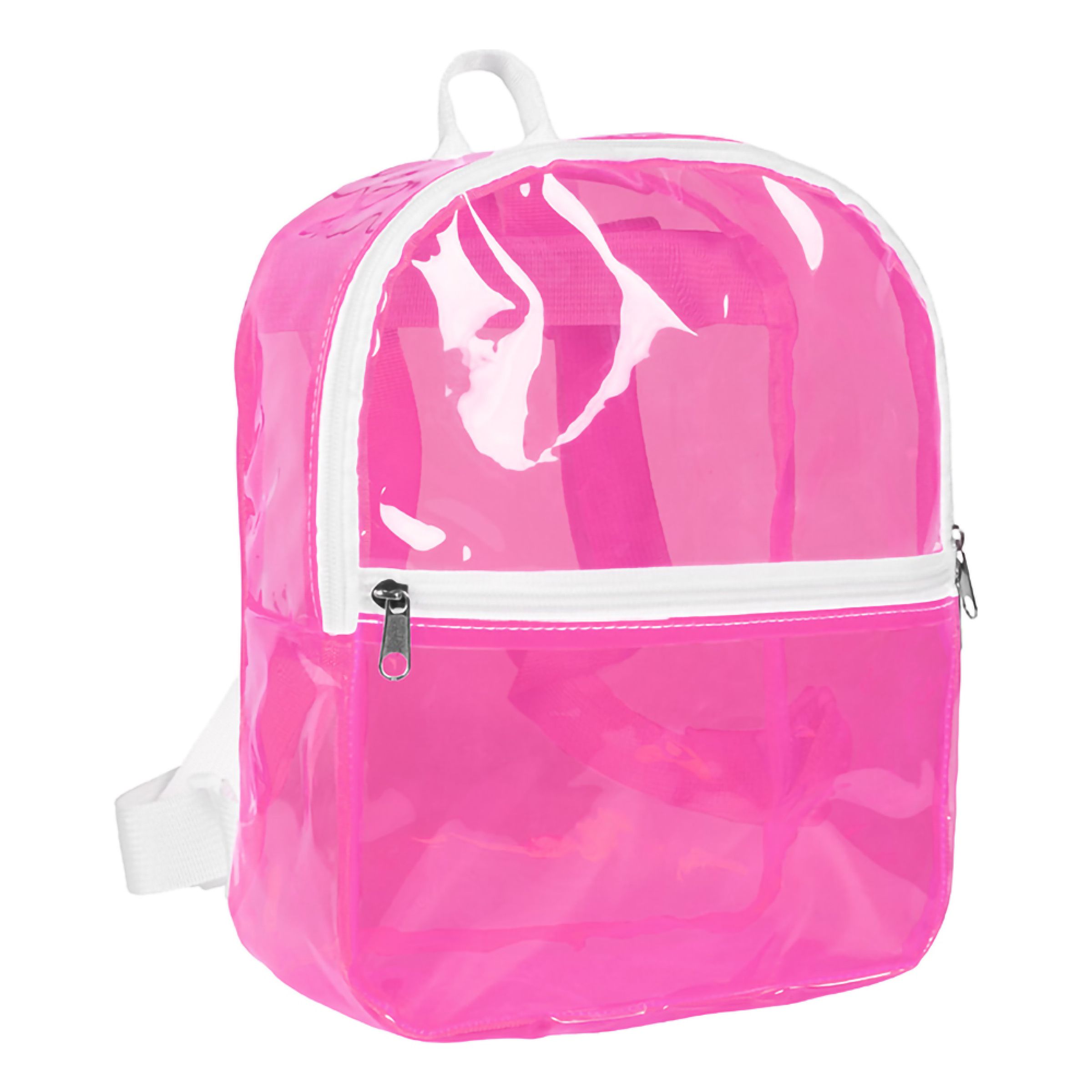 Rygsæk Transparent Neonpink