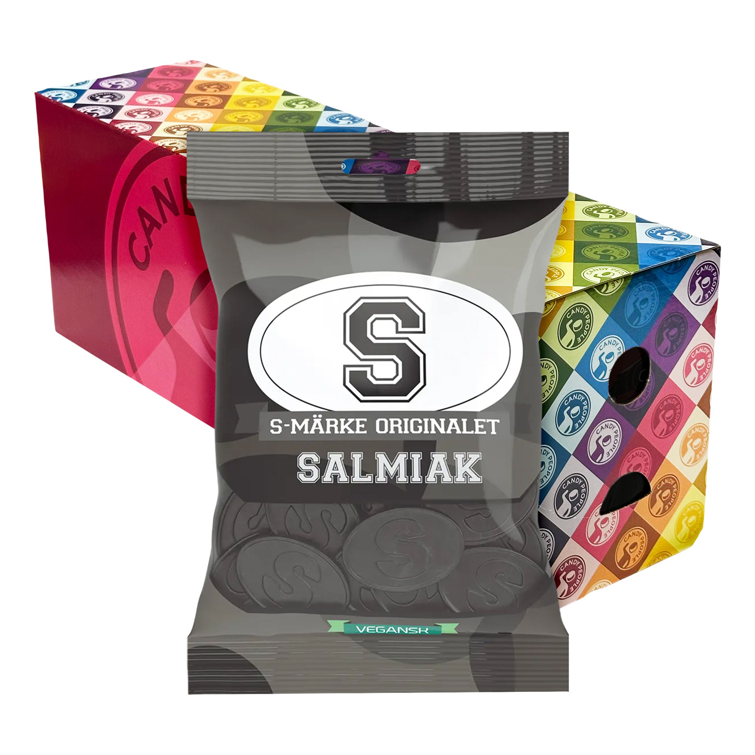 S-Märke Salmiak Storpack - 18 x 70 g | Hem - Godis & Läsk - Godis - Lakrits | Maskeradspecialisten