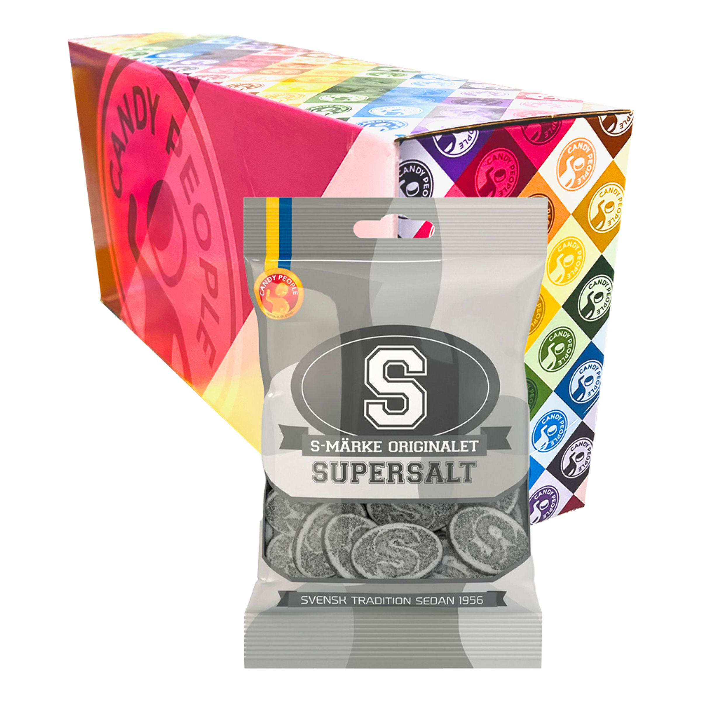 S-Märken Supersalt Storpack - 18 x 80 g | Hem - Godis & Läsk - Godis | Maskeradspecialisten