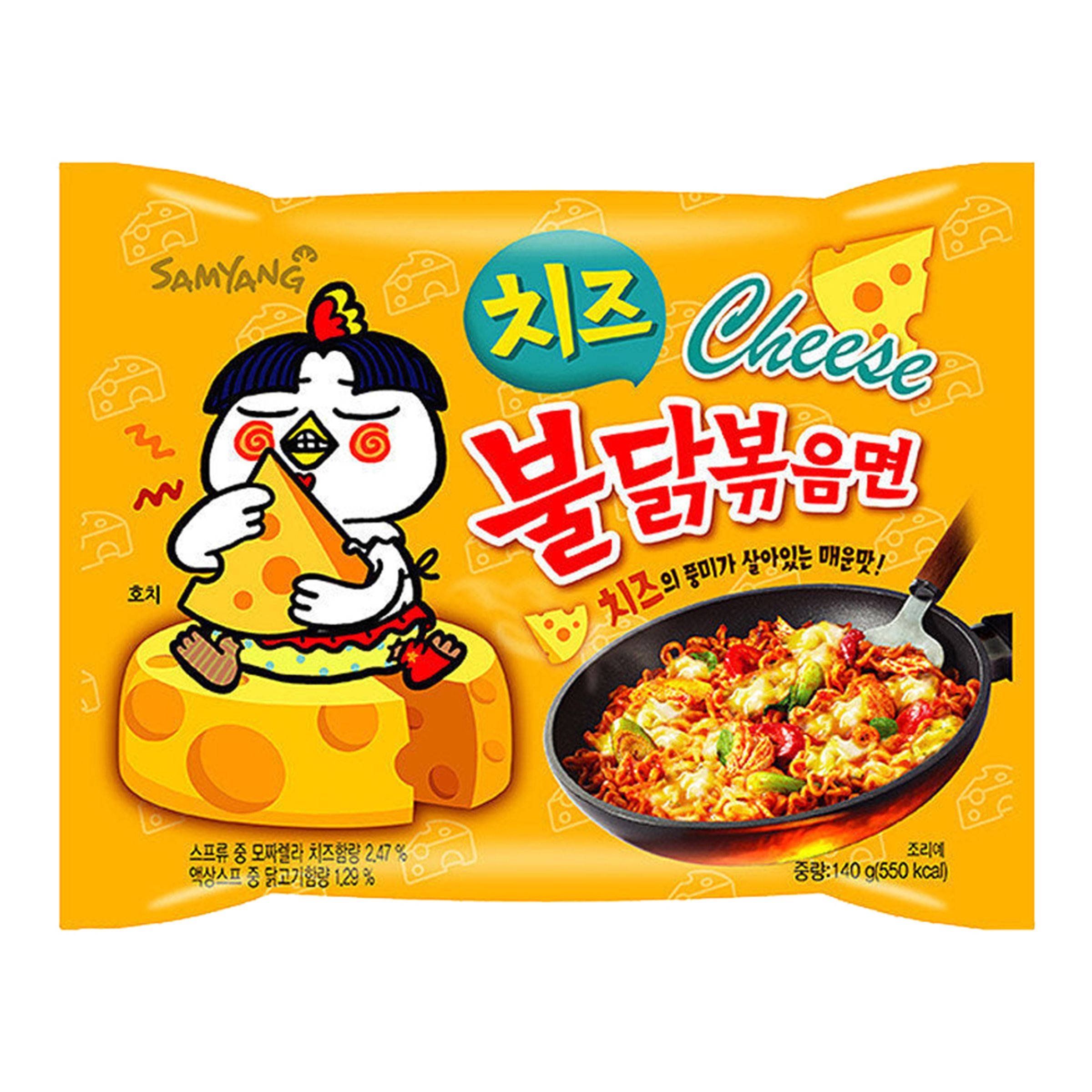 Samyang Hot Chicken Cheese Ramen Noodles - 150 g | Hem - Godis & Läsk - Skafferi | Maskeradspecialisten
