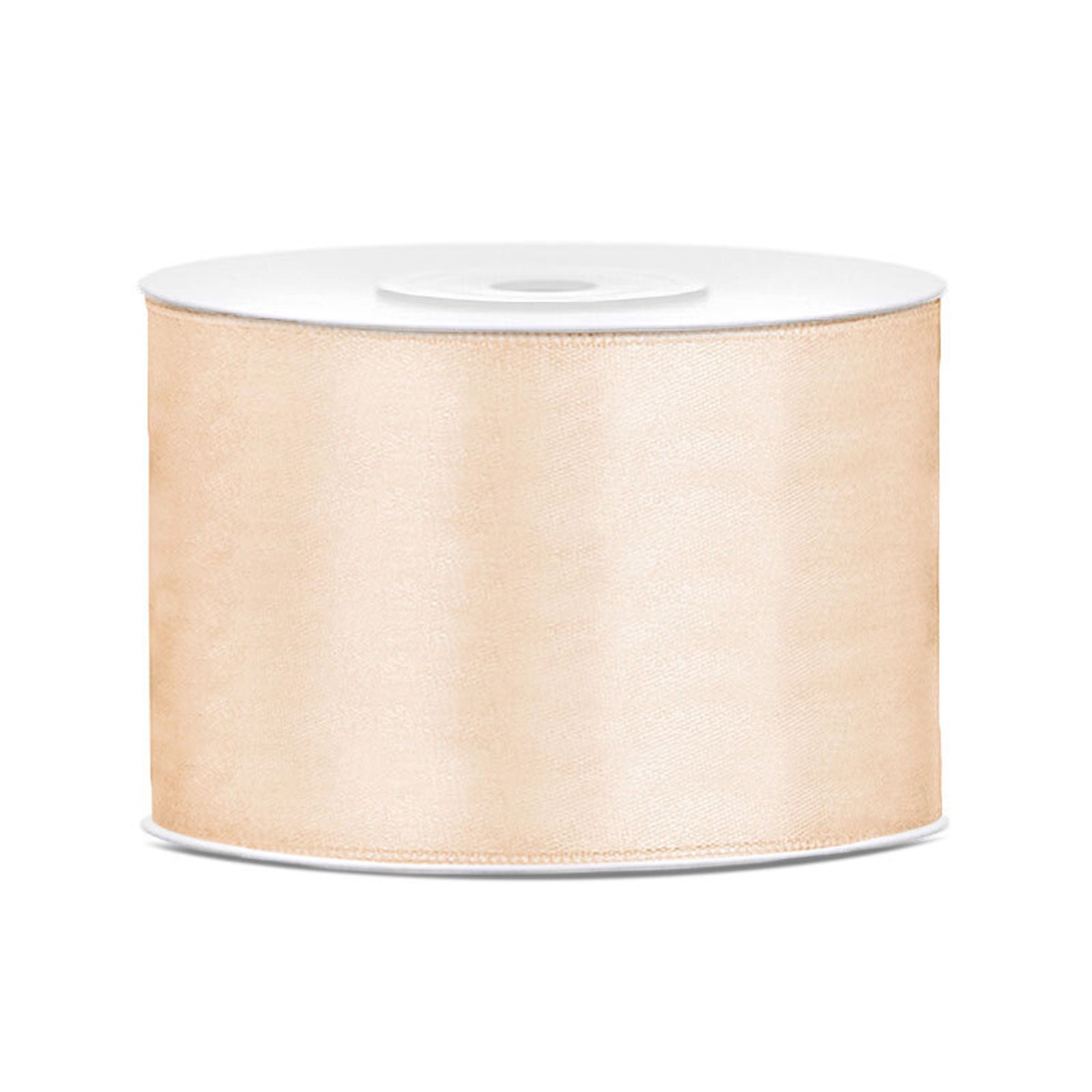 Satinbånd Cream - 50 mm x 25 m