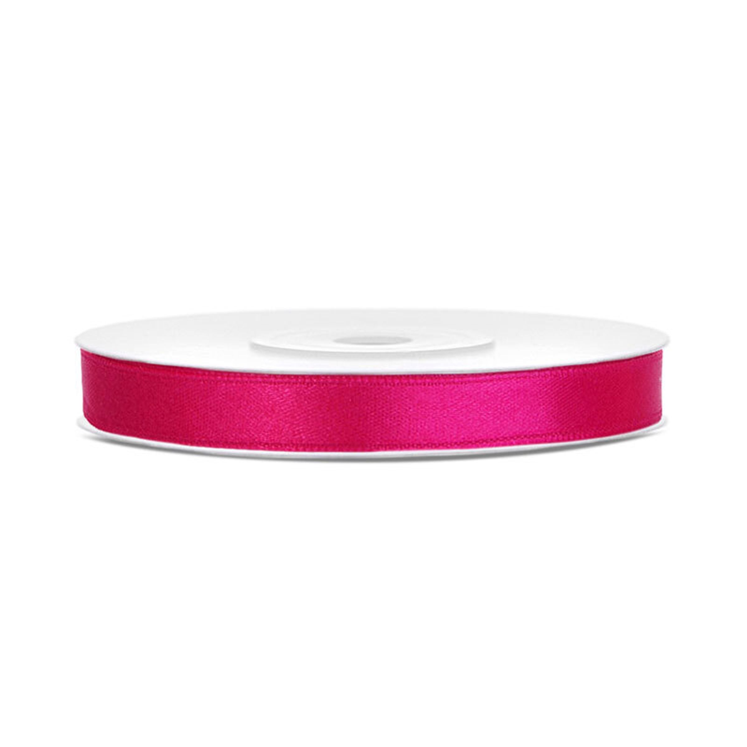 Satinbånd Pink - 6 mm x 25 m
