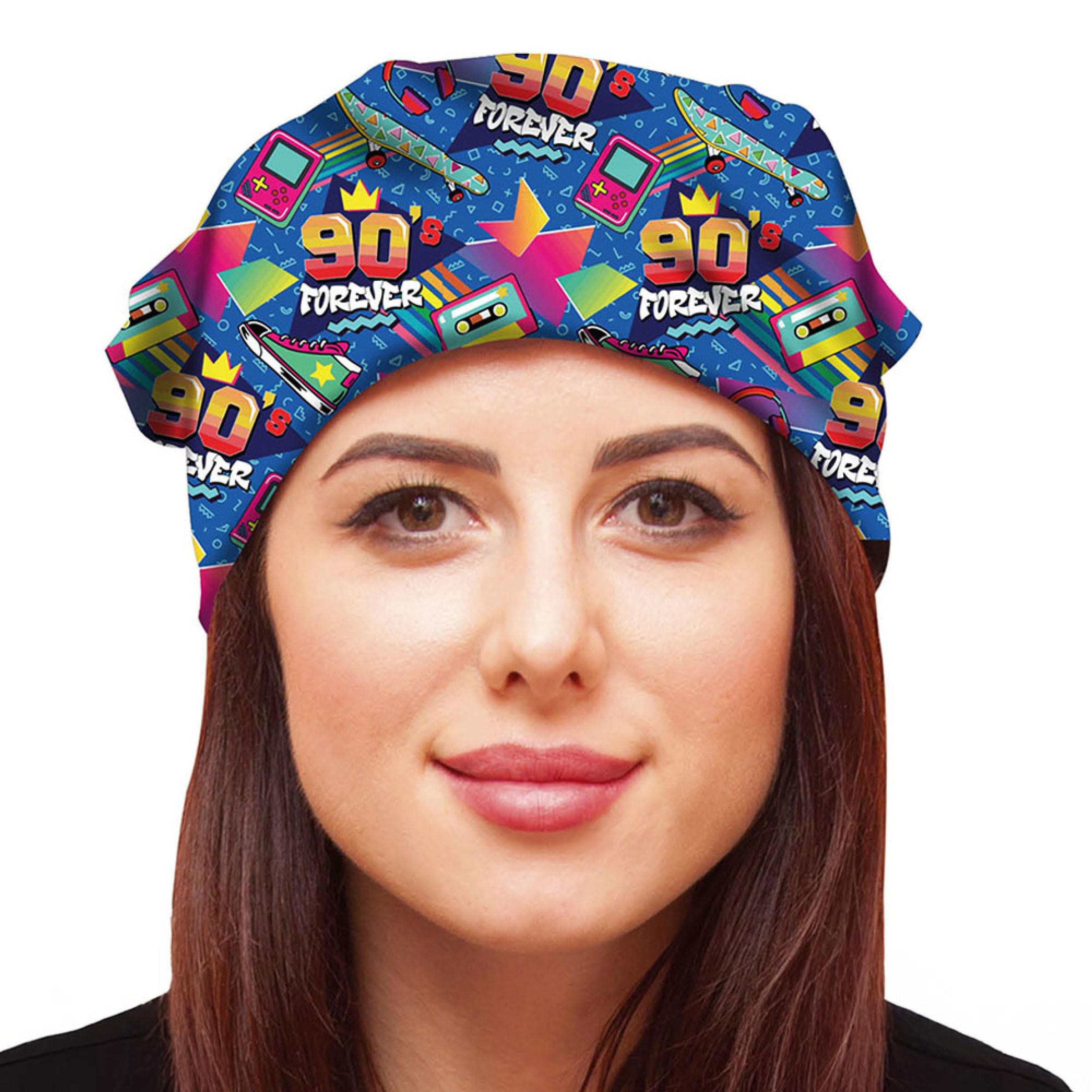 Scarf Blå 90s Forever - One size | Hem - Maskerad - Tillbehör - Maskeradaccessoarer | Pryloteket
