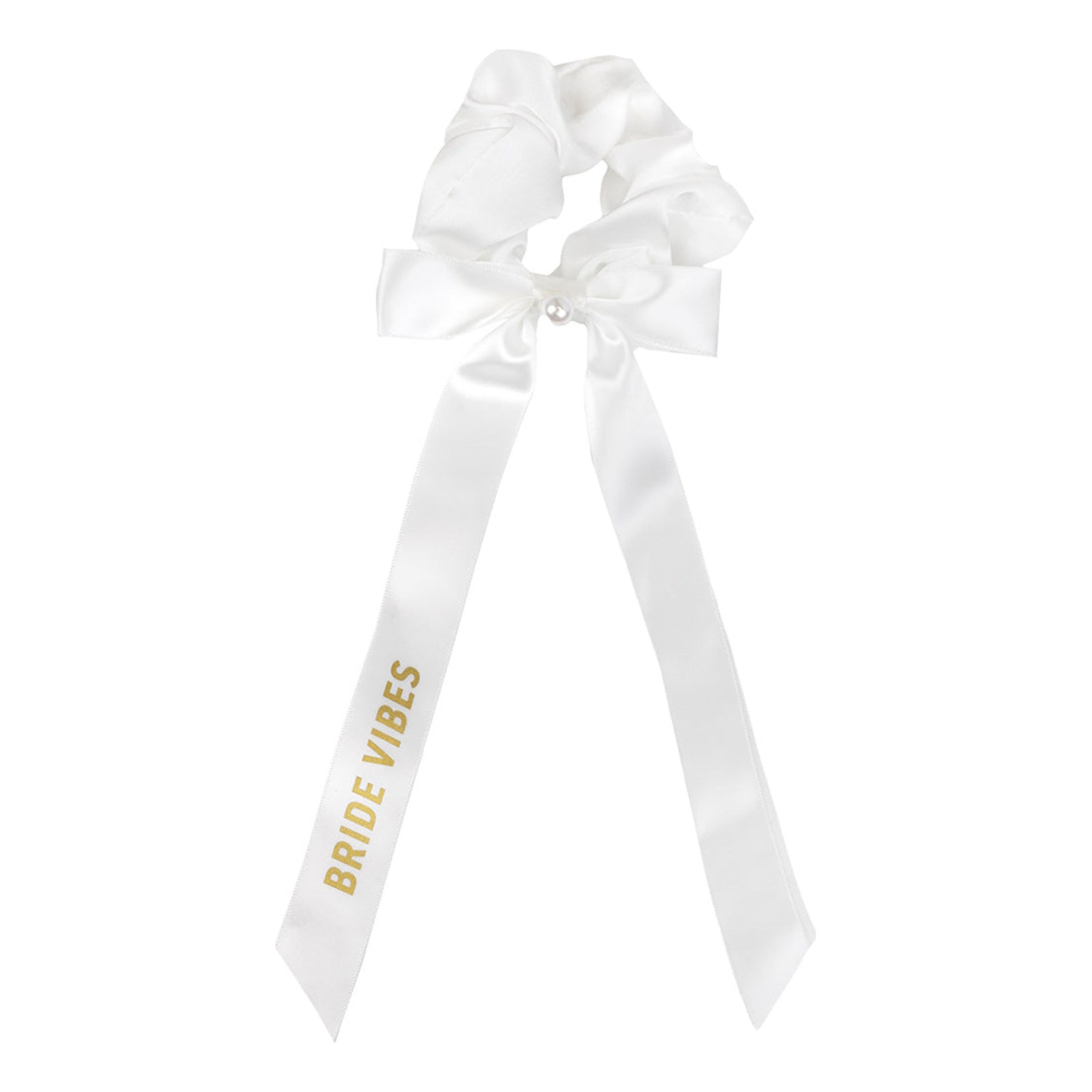 Scrunchie Bride Vibes | Hem - Teman - Färger - Vit | Maskeradspecialisten