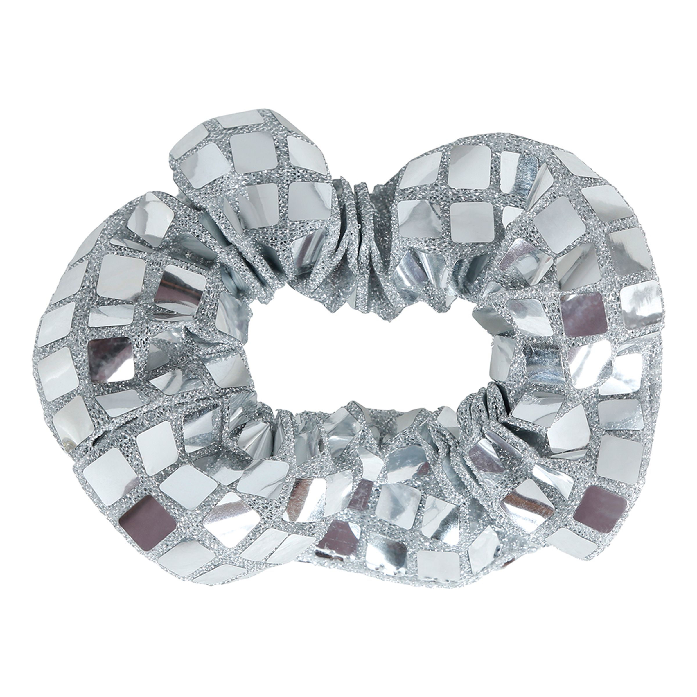 Scrunchie Disco Silver | Hem - Maskerad - Maskeradteman - 70-tals Maskerad | Party Outlet