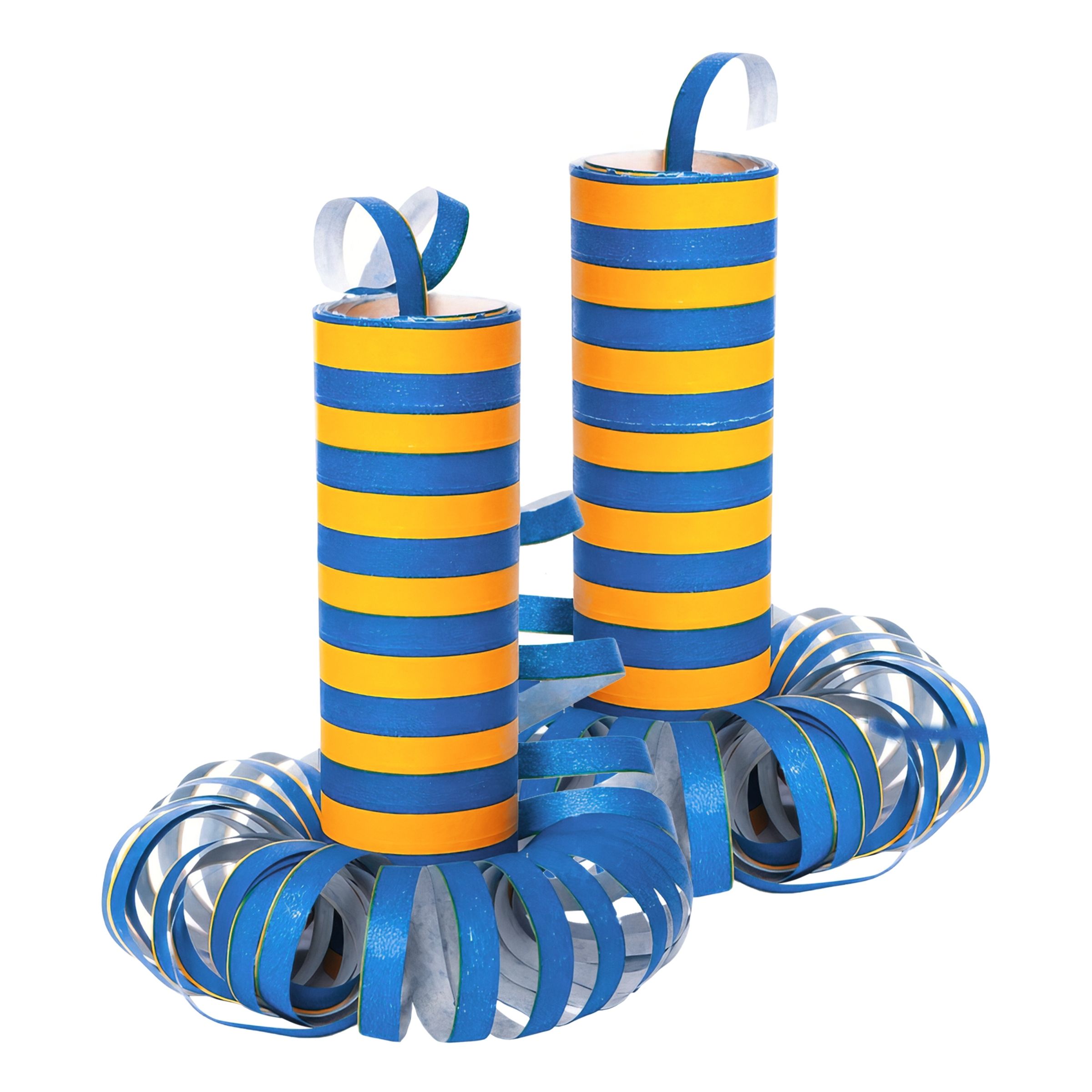 Serpentin Blå/Gul - 2-pack | Hem - Festartiklar - Festdekoration - Serpentiner | Pryloteket