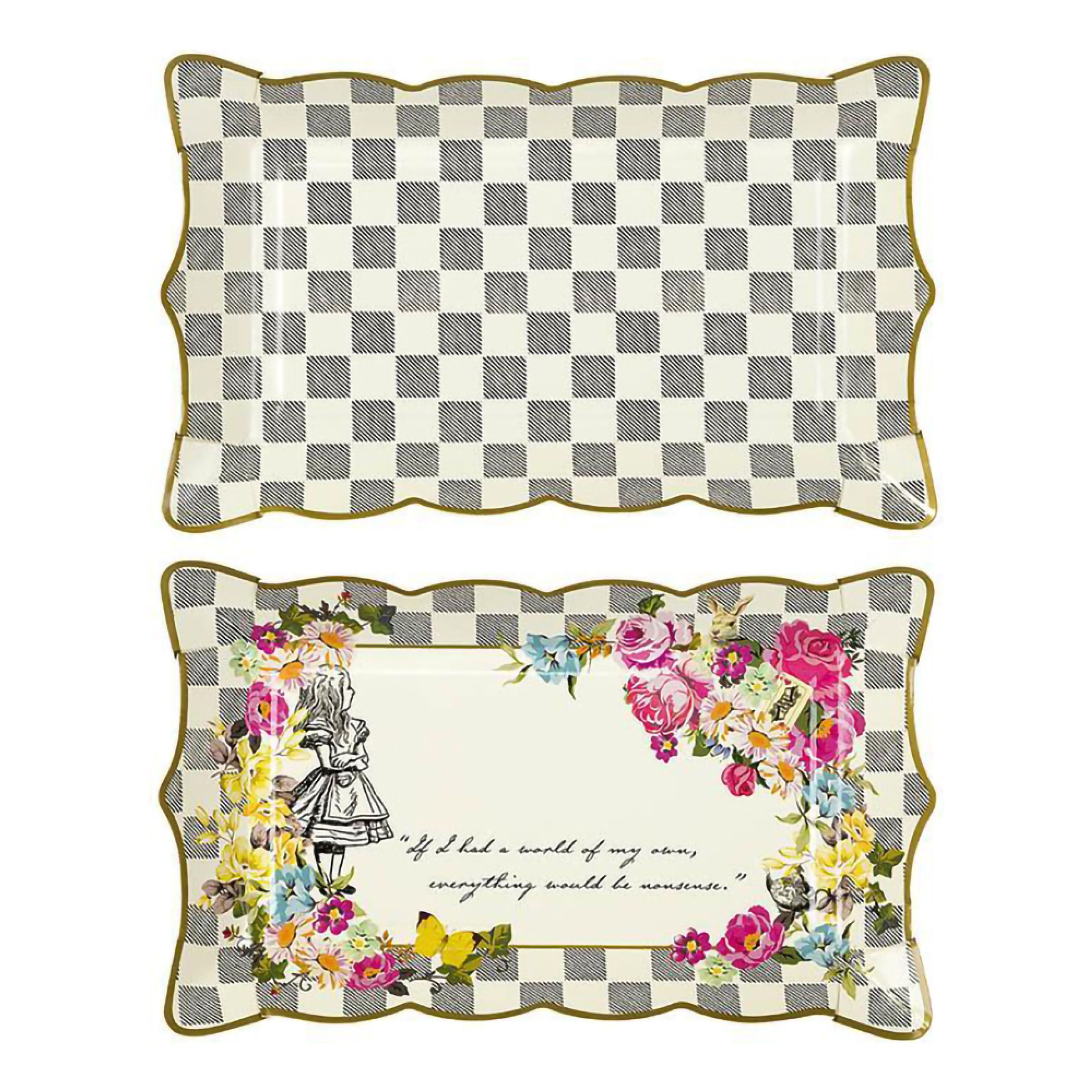 Serveringsfad Alice Wonderland - 4-pak