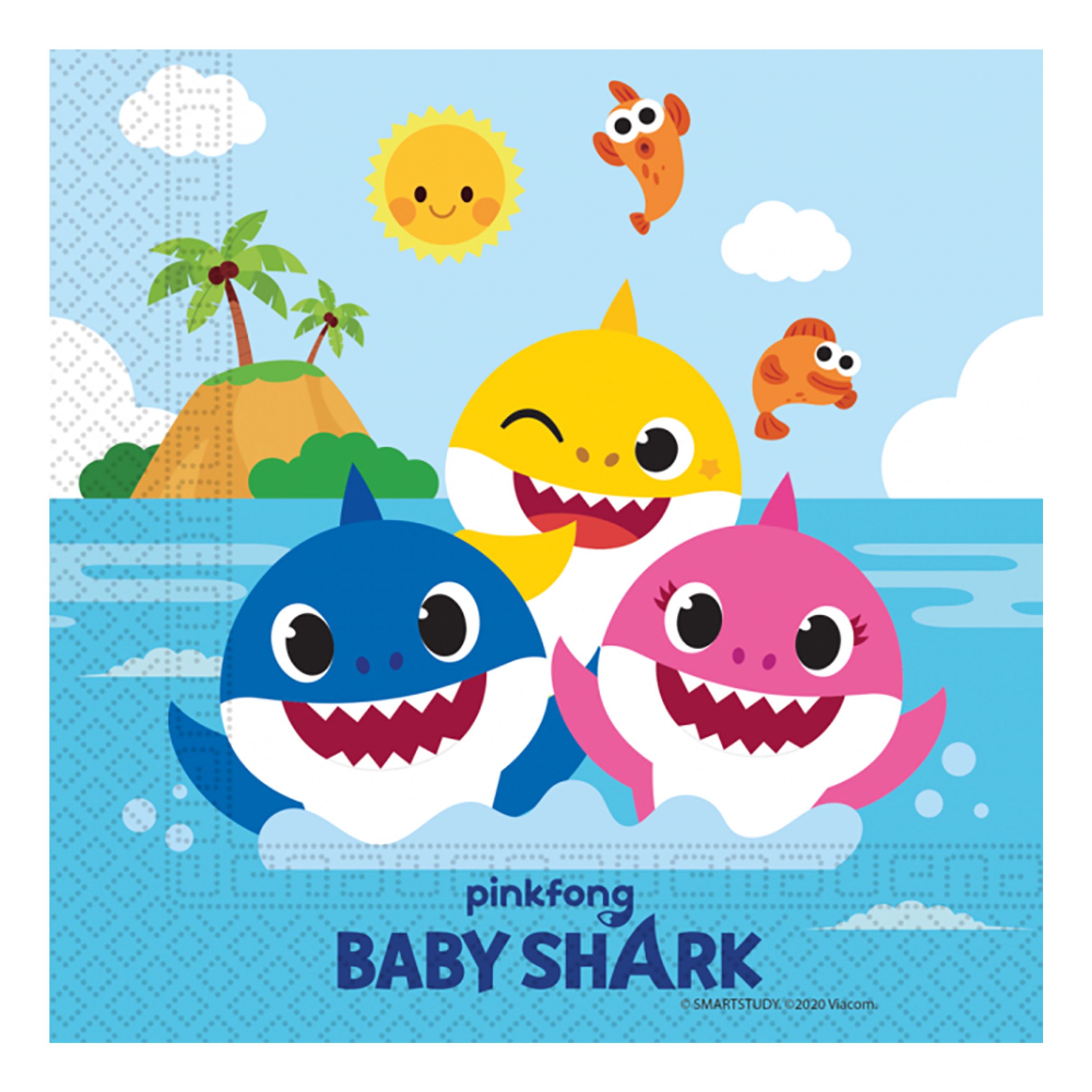 Servietter Baby Shark - 20-stk