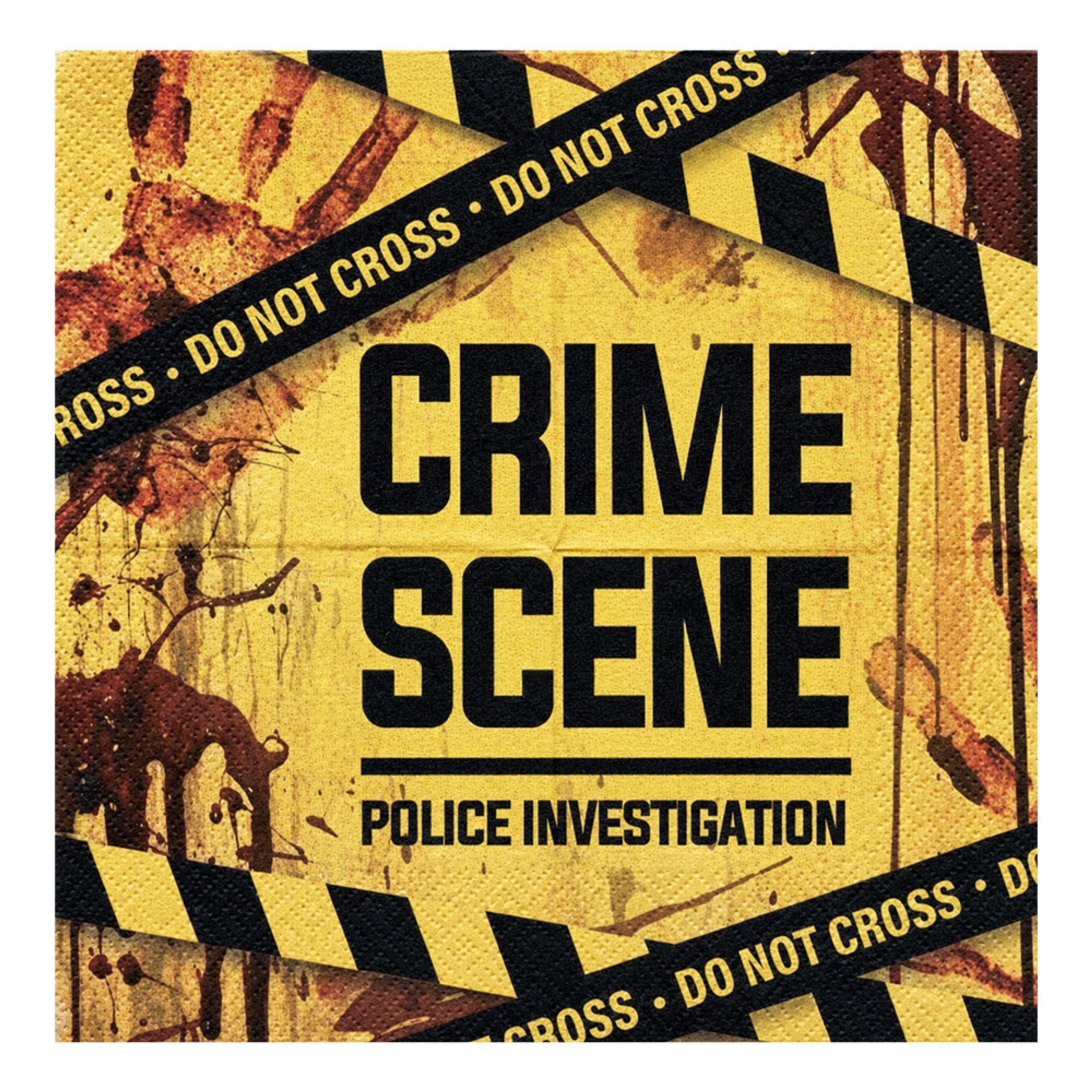 Servietter Crime Scene - 20-pak