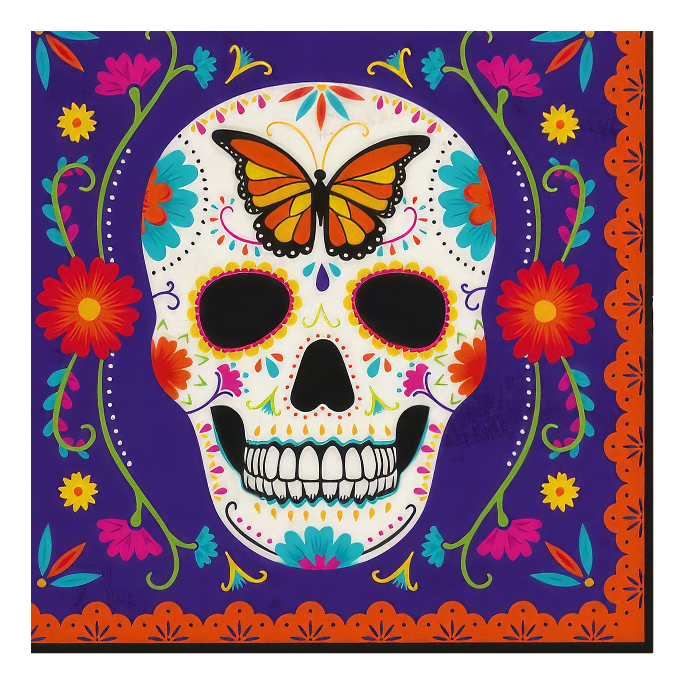 Servietter Day of the Dead - 16-pak