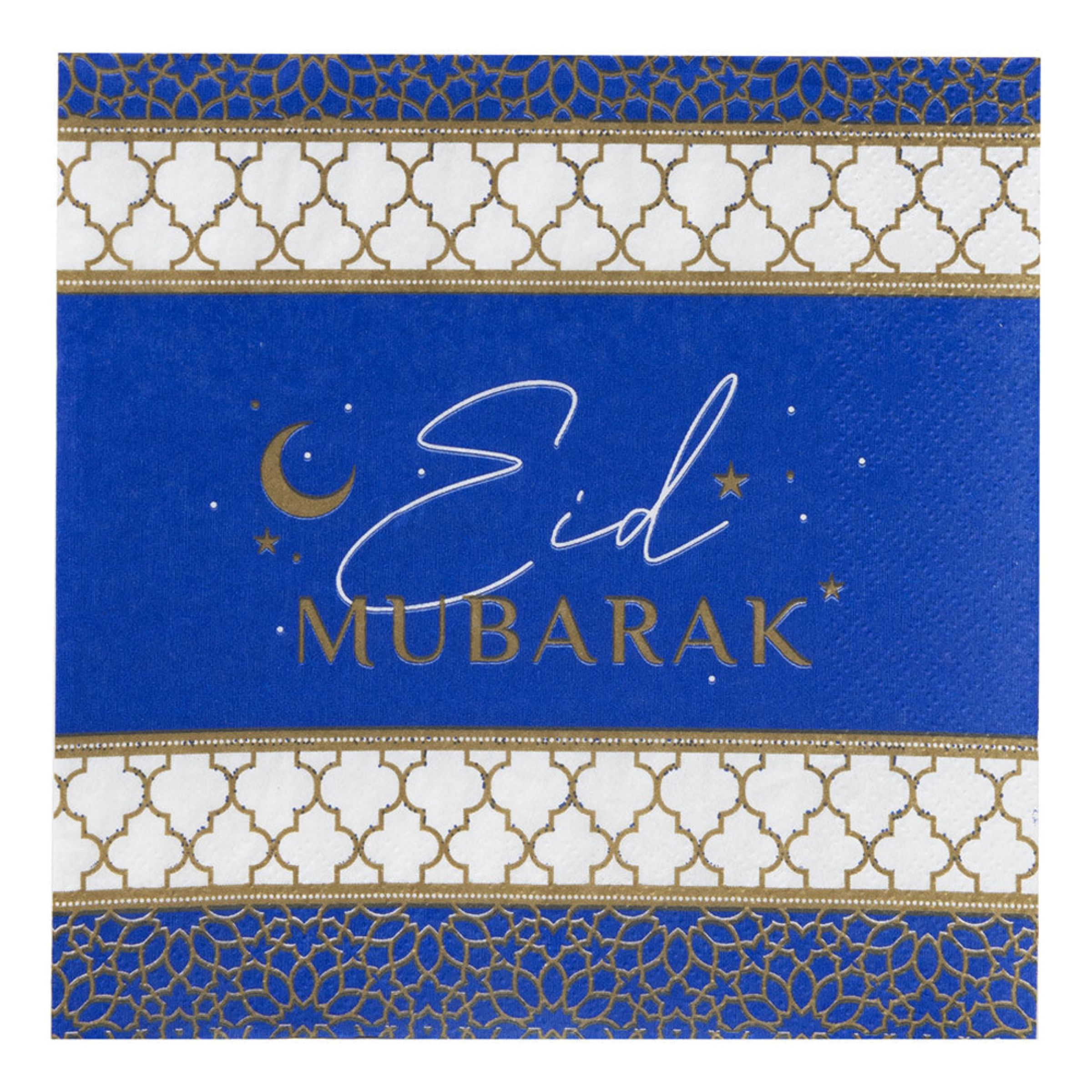 Servietter Eid Mubarak Navy