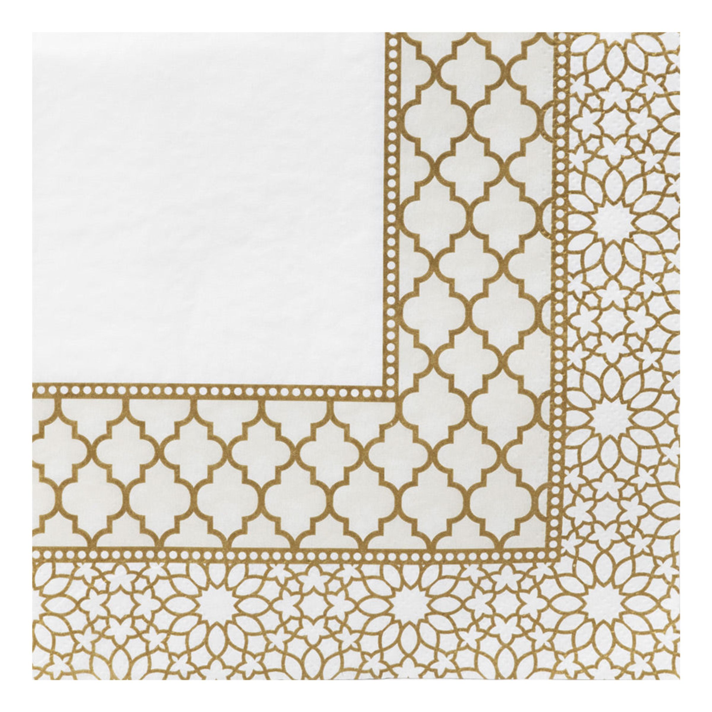 Servetter Guld Ornament - 20-pack | Hem - Teman - Färger - Guld | Maskeradspecialisten
