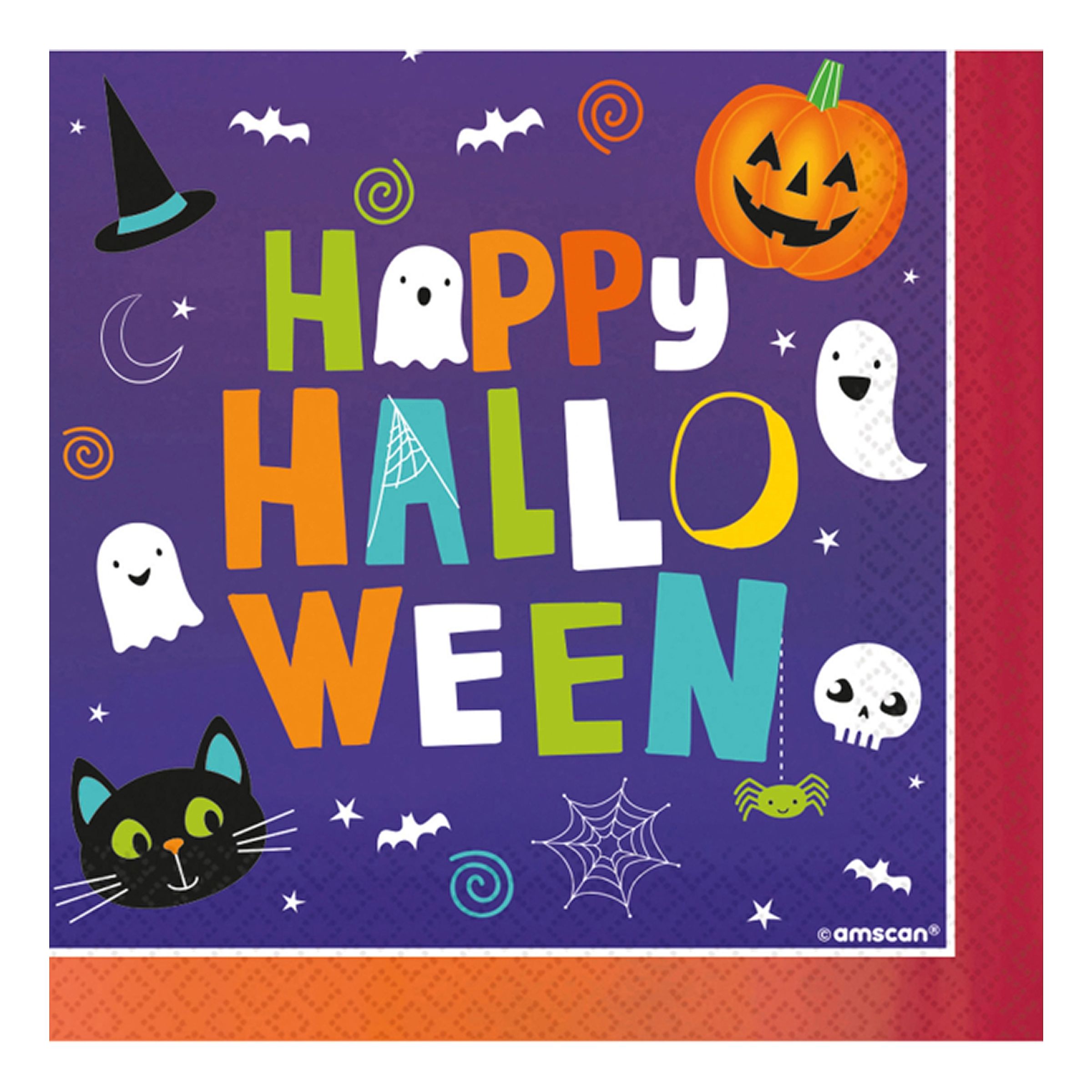 Servetter Halloween Friends - 16-pack | Hem - Teman - Högtider - Halloween - Halloweendukning | Maskeradspecialisten