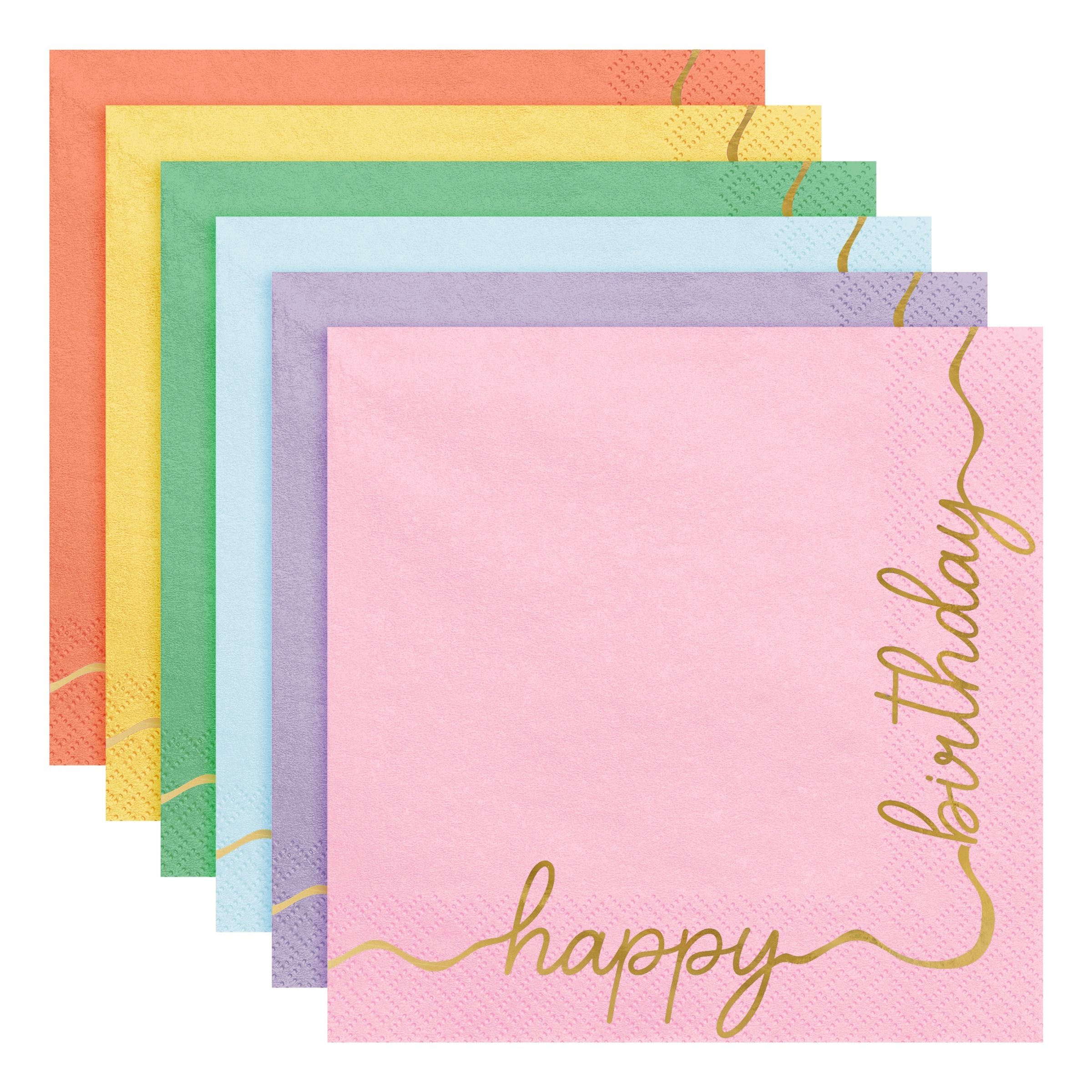 Servietter Happy Birthday Mix - 12-pak