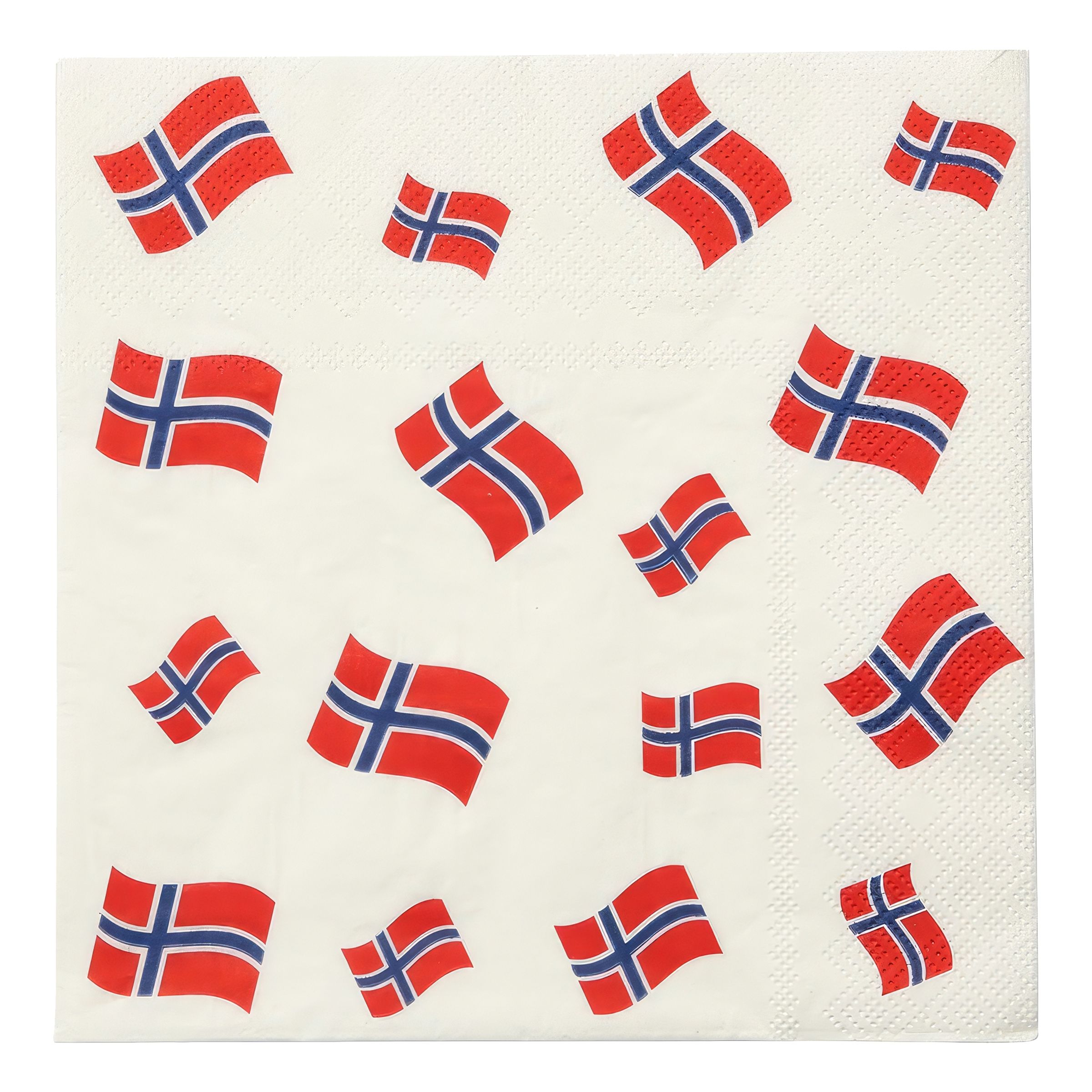 Servietter Norske Flag - 16-pak