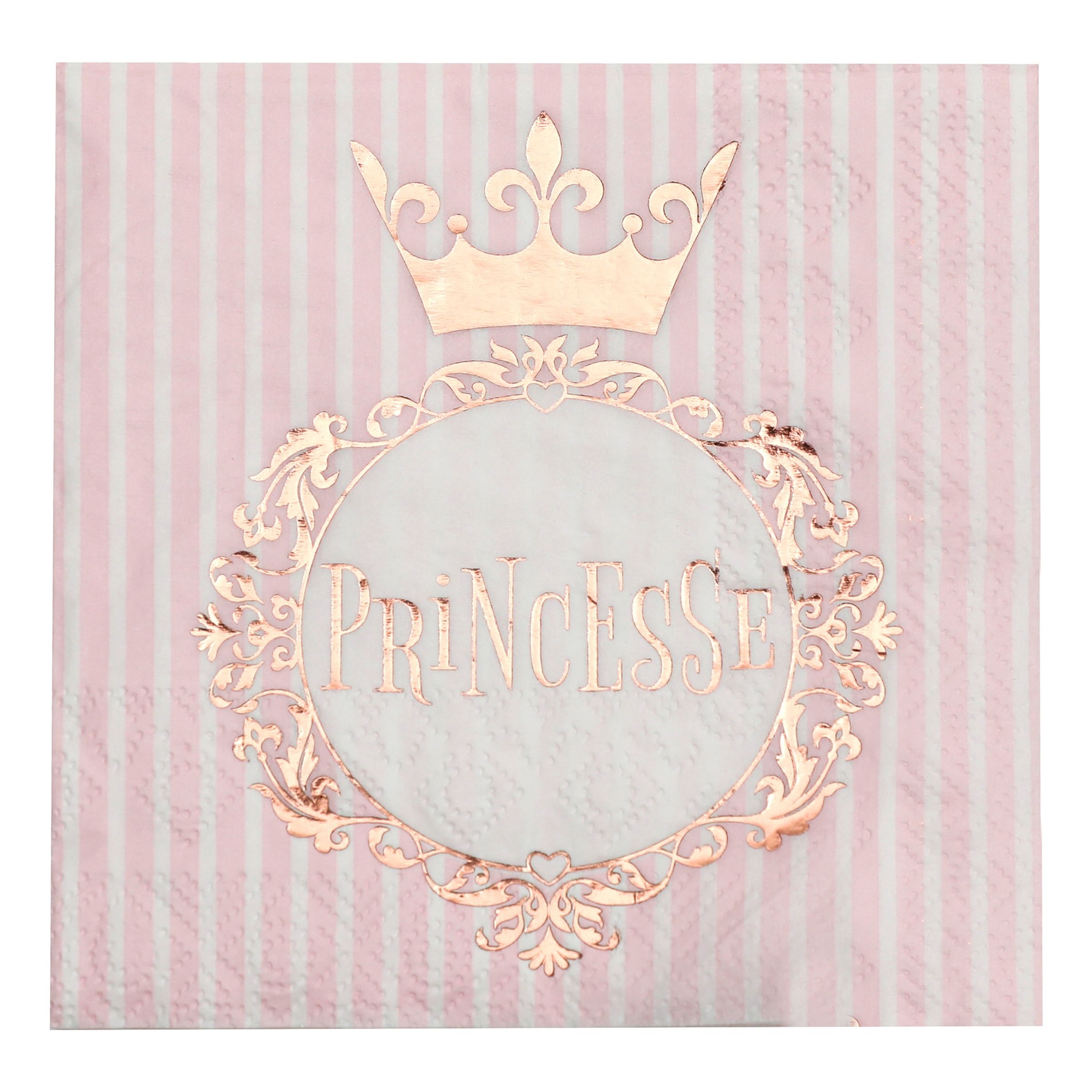 Servetter Princesse Roséguld - 20-pack | Hem - Festartiklar - Dukning - Servetter | Pryloteket