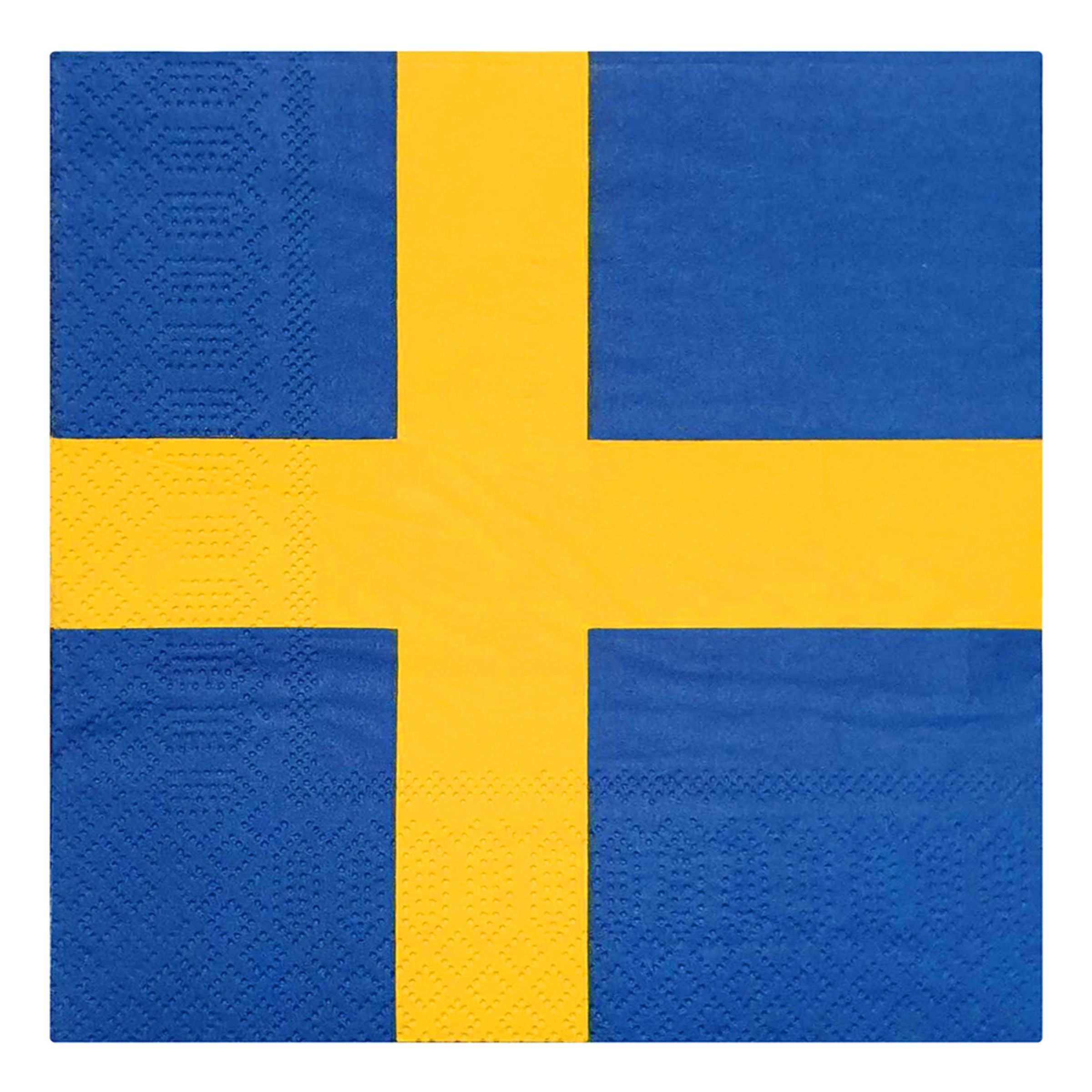 Servietter Svenske Flag - 20-stk