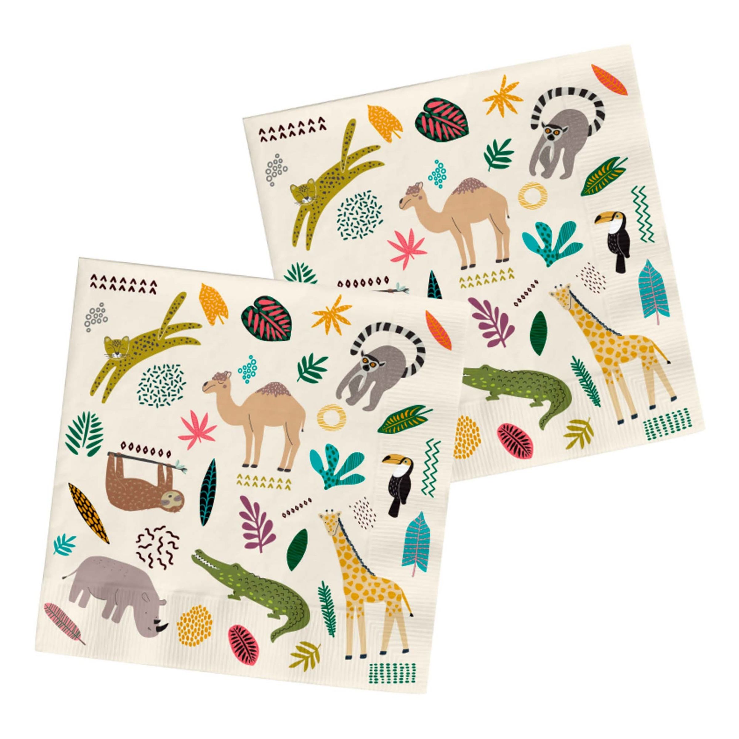 Folat BV Napkins Wild Animals 20 pcs.