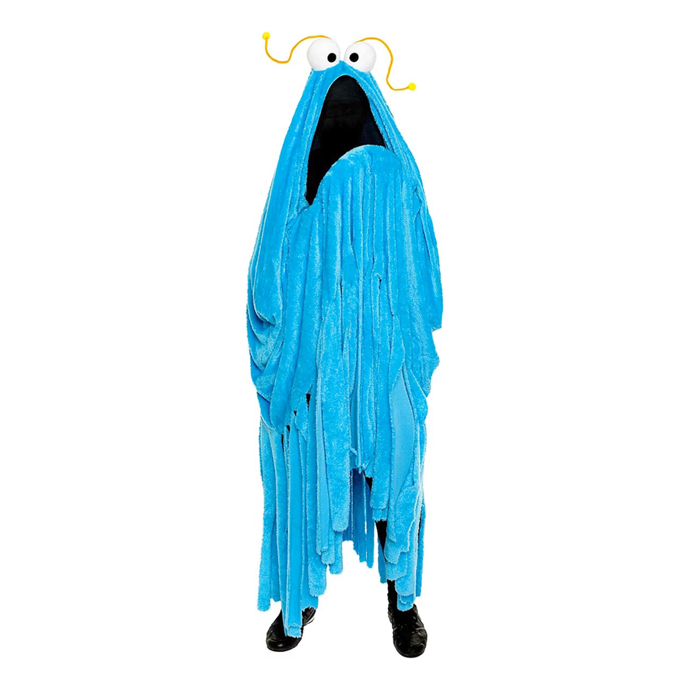 Sesame Street Yip Yip Martian Blå Alien Kostume - One size
