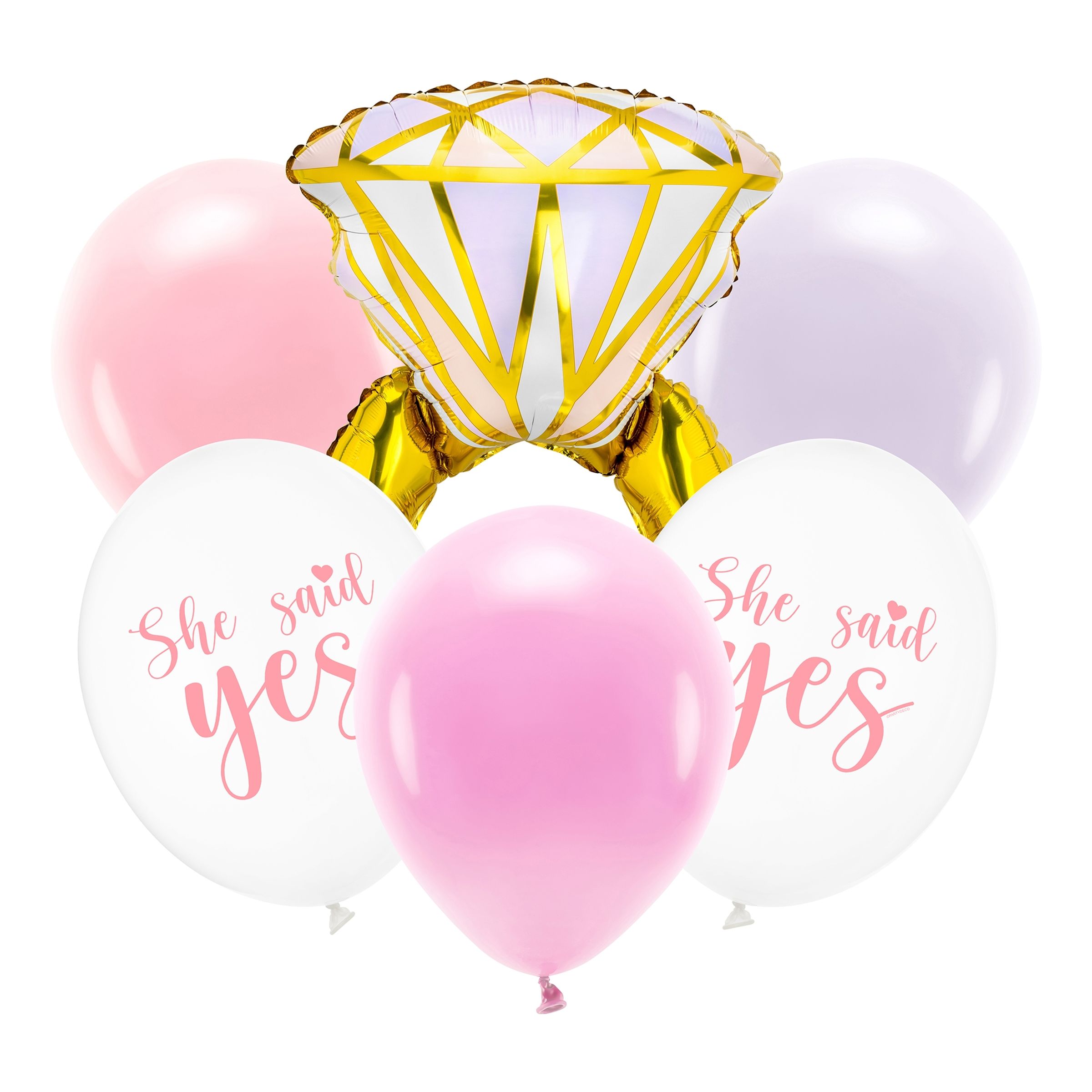 She Said Yes Ballongkit | Hem - Festartiklar - Ballonger - Latexballonger | Pryloteket