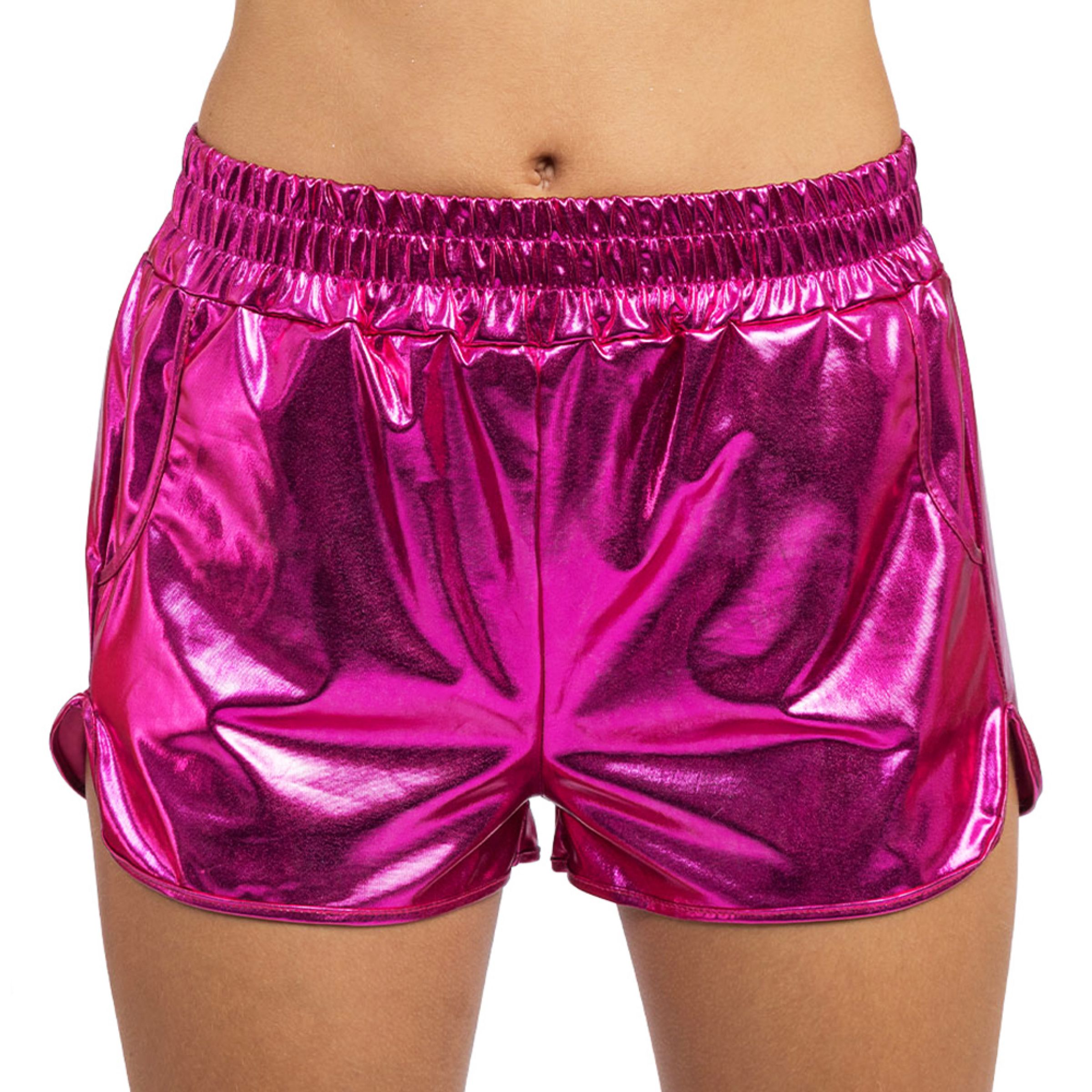 Shorts Metallic Lyserød - Small