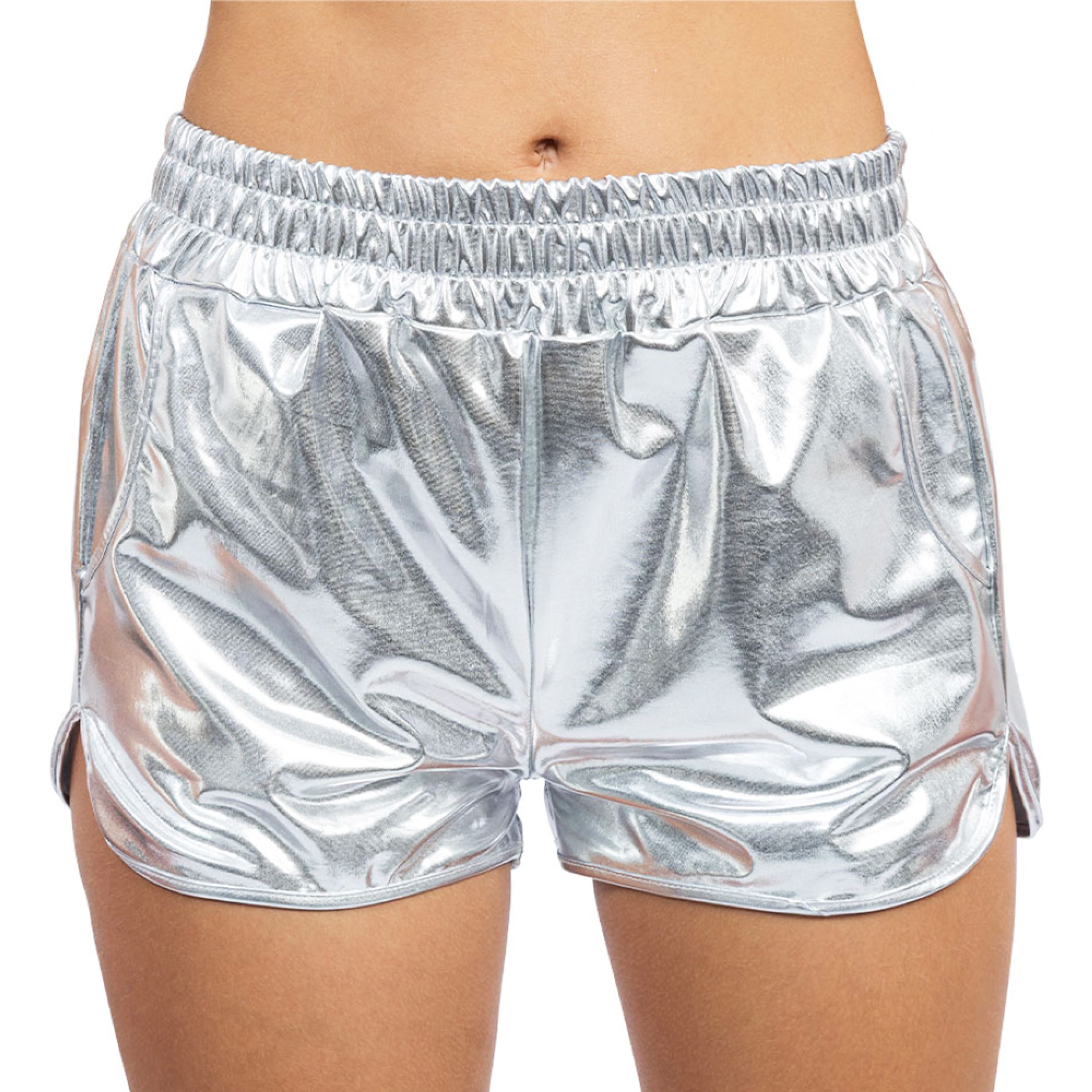 Shorts Metallic Silver - Small