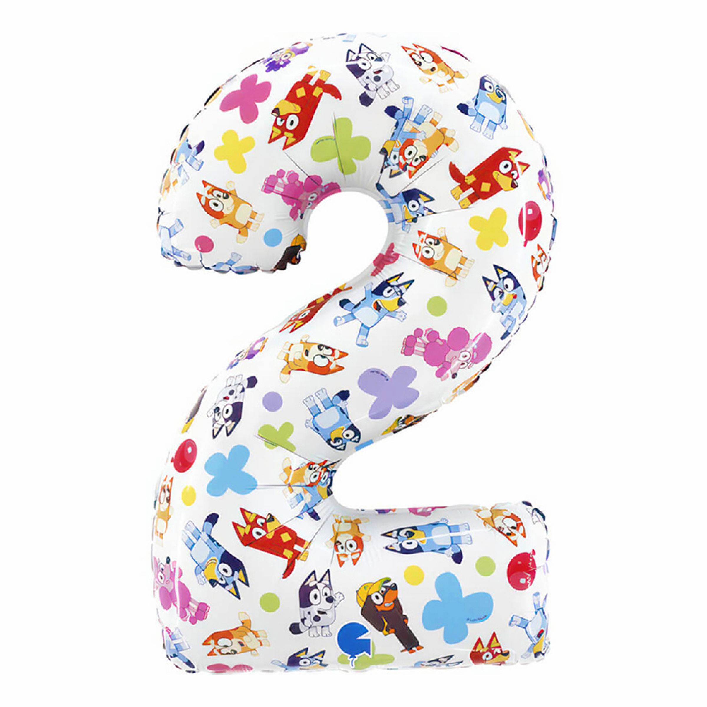 Sifferballong Bluey - Siffra 2 | Hem - Festartiklar - Ballonger - Folieballonger | Pryloteket