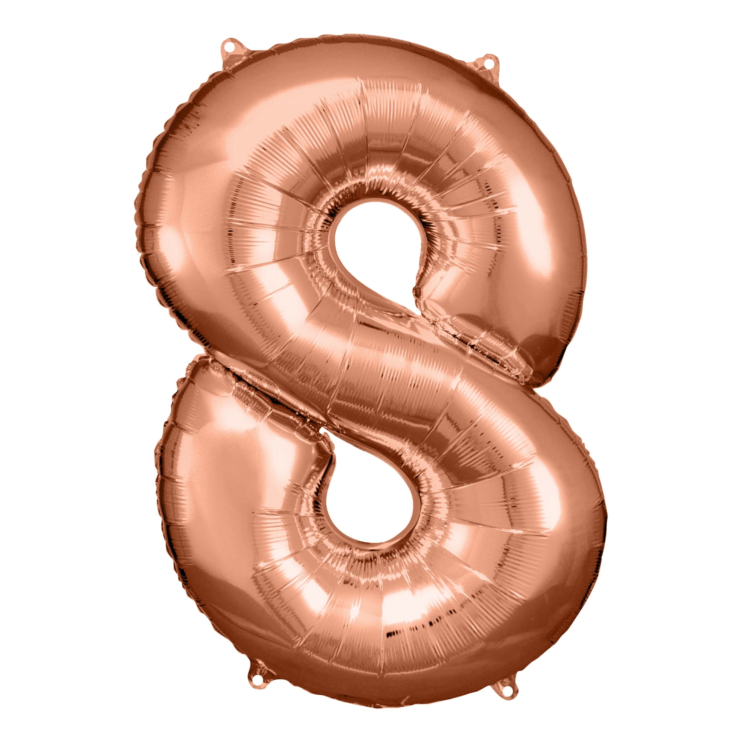 Sifferballong Roséguld Metallic - Siffra 8 | Hem - Festartiklar - Ballonger - Folieballonger | Pryloteket