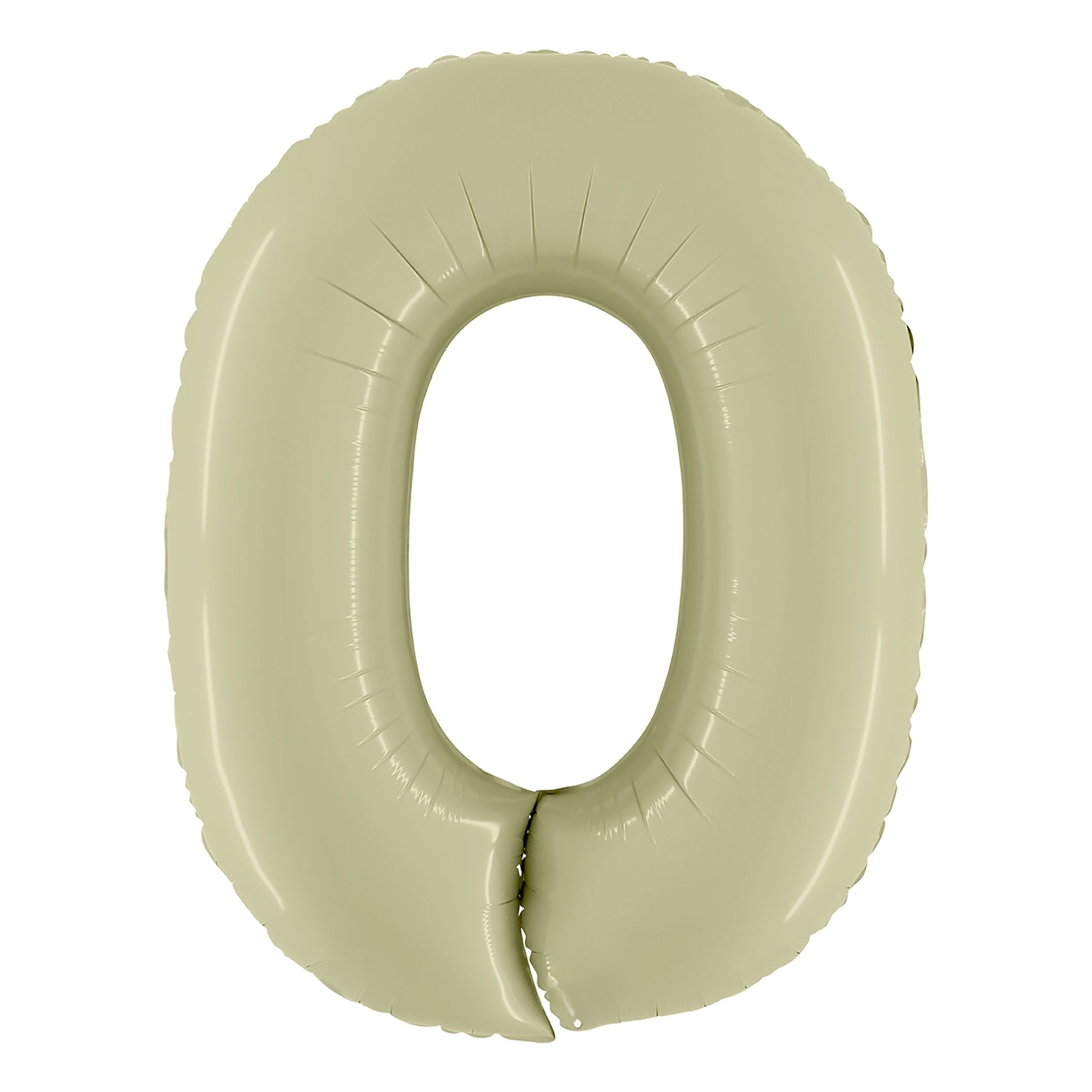 Sifferballong Satin Olive Green - Siffra 0 | Hem - Festartiklar - Ballonger - Folieballonger | Pryloteket