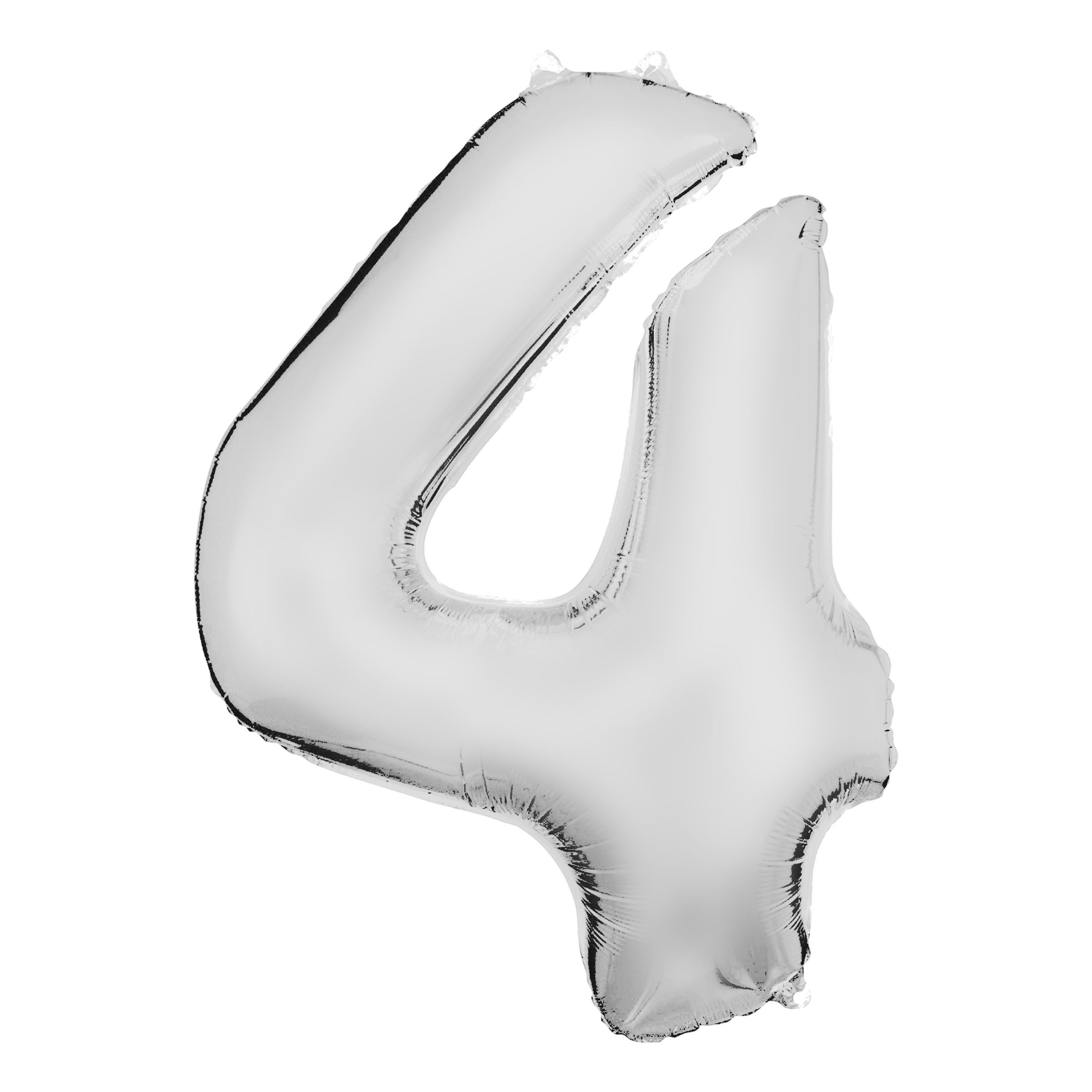 Talballon Hvid Satin - Tal 4