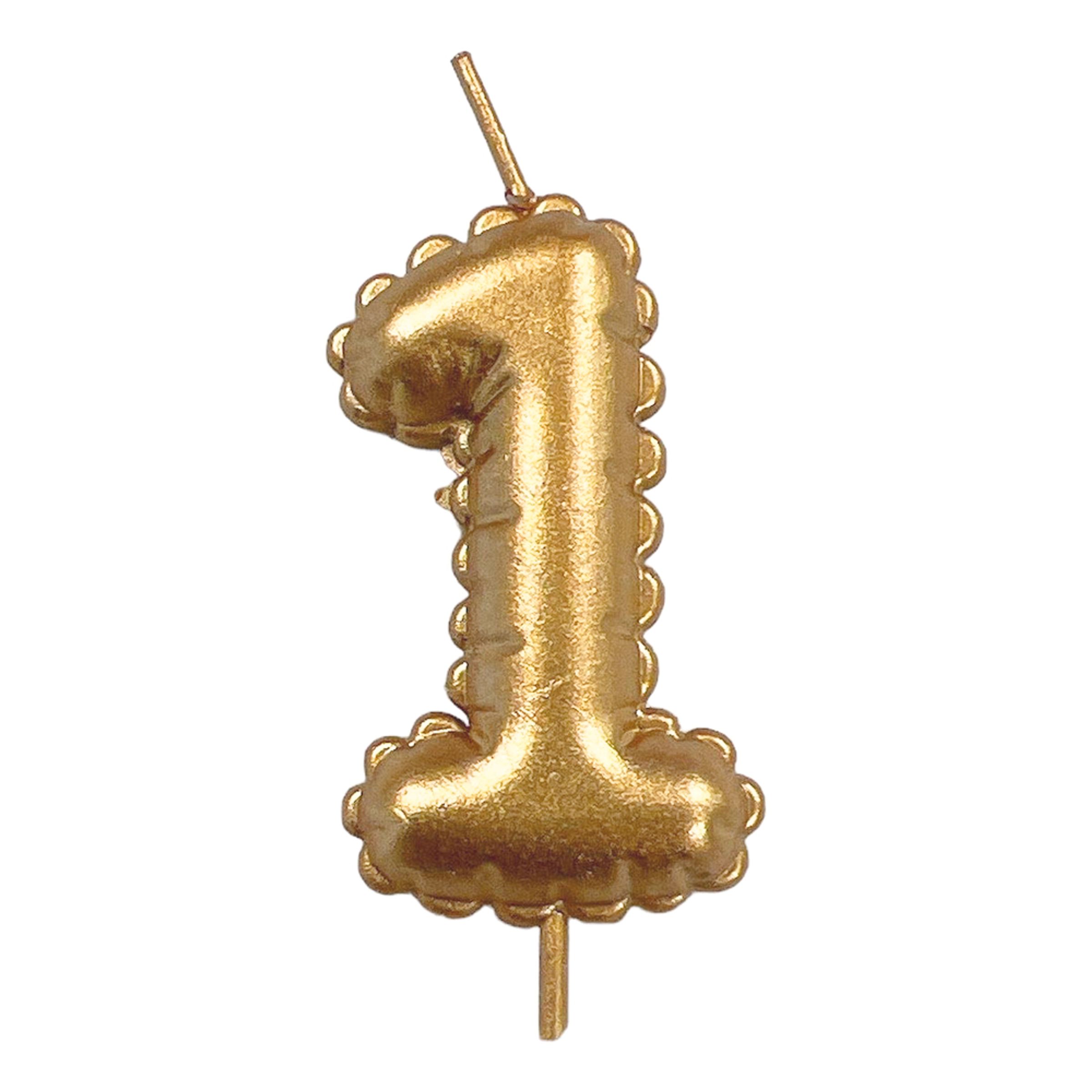 Tallys Ballonformet Guld - Tal 1