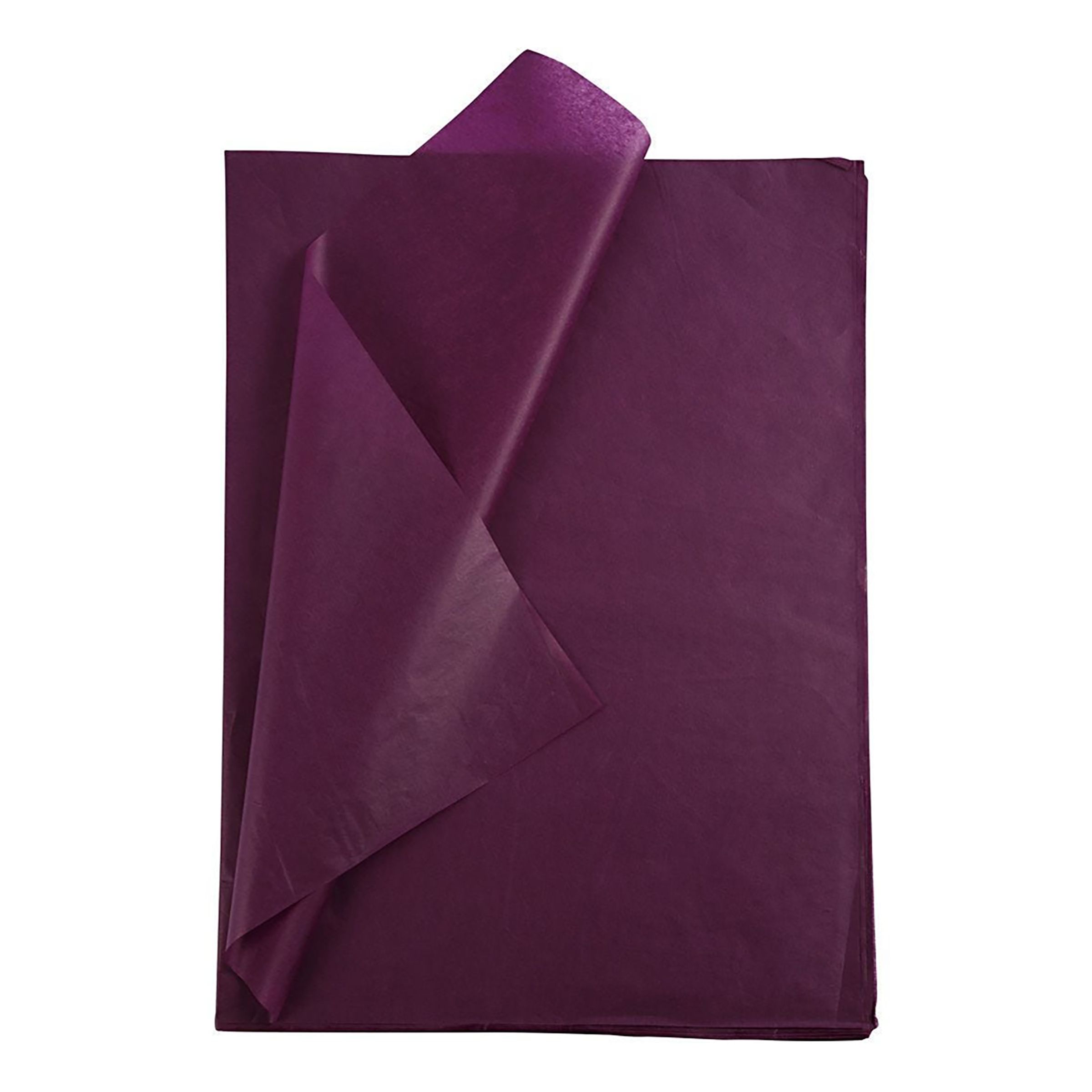 Silkepapir, ark 50x70 cm, 17 g, bordeaux, 25ark/ 1 pk.