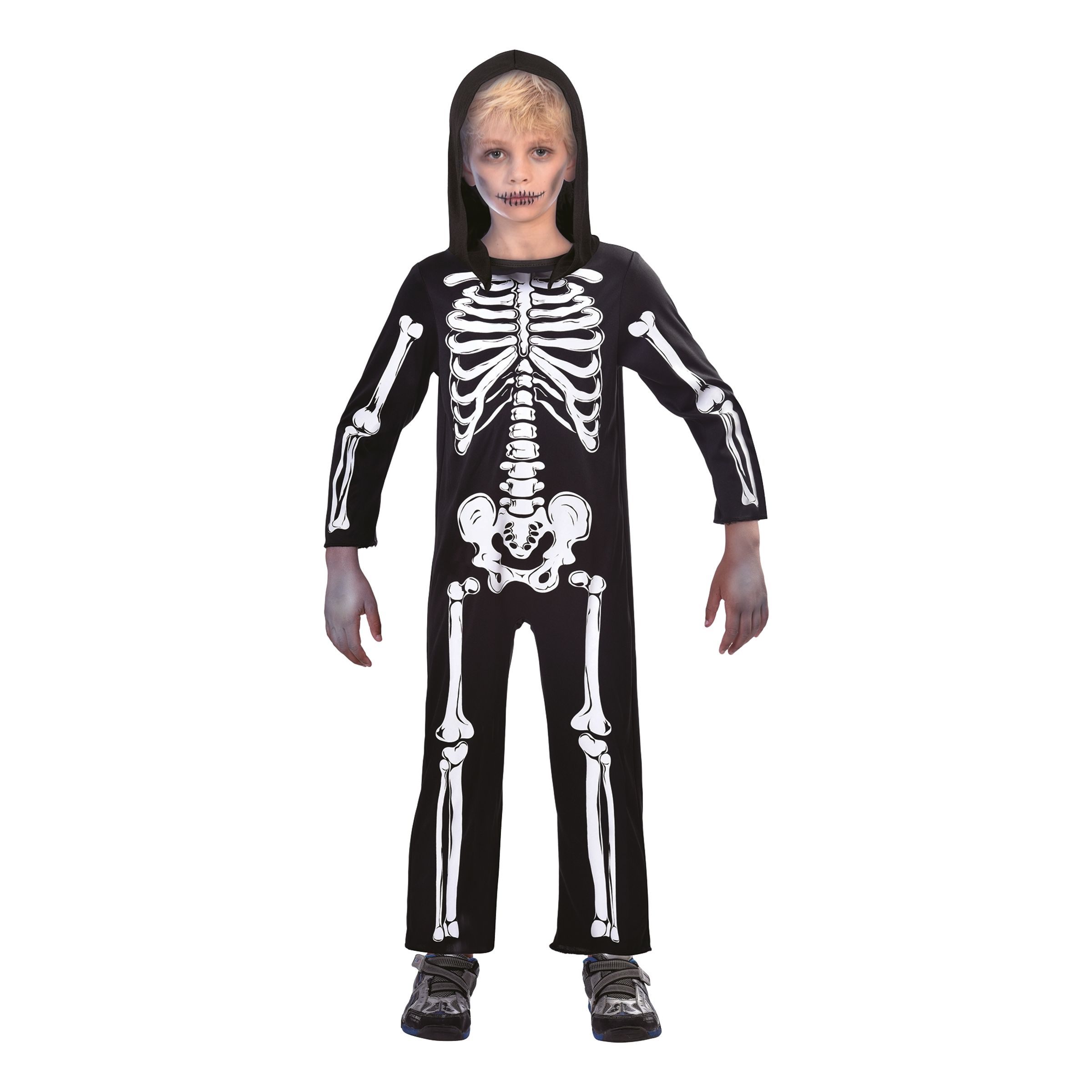 Skelet Børnekostume - Small