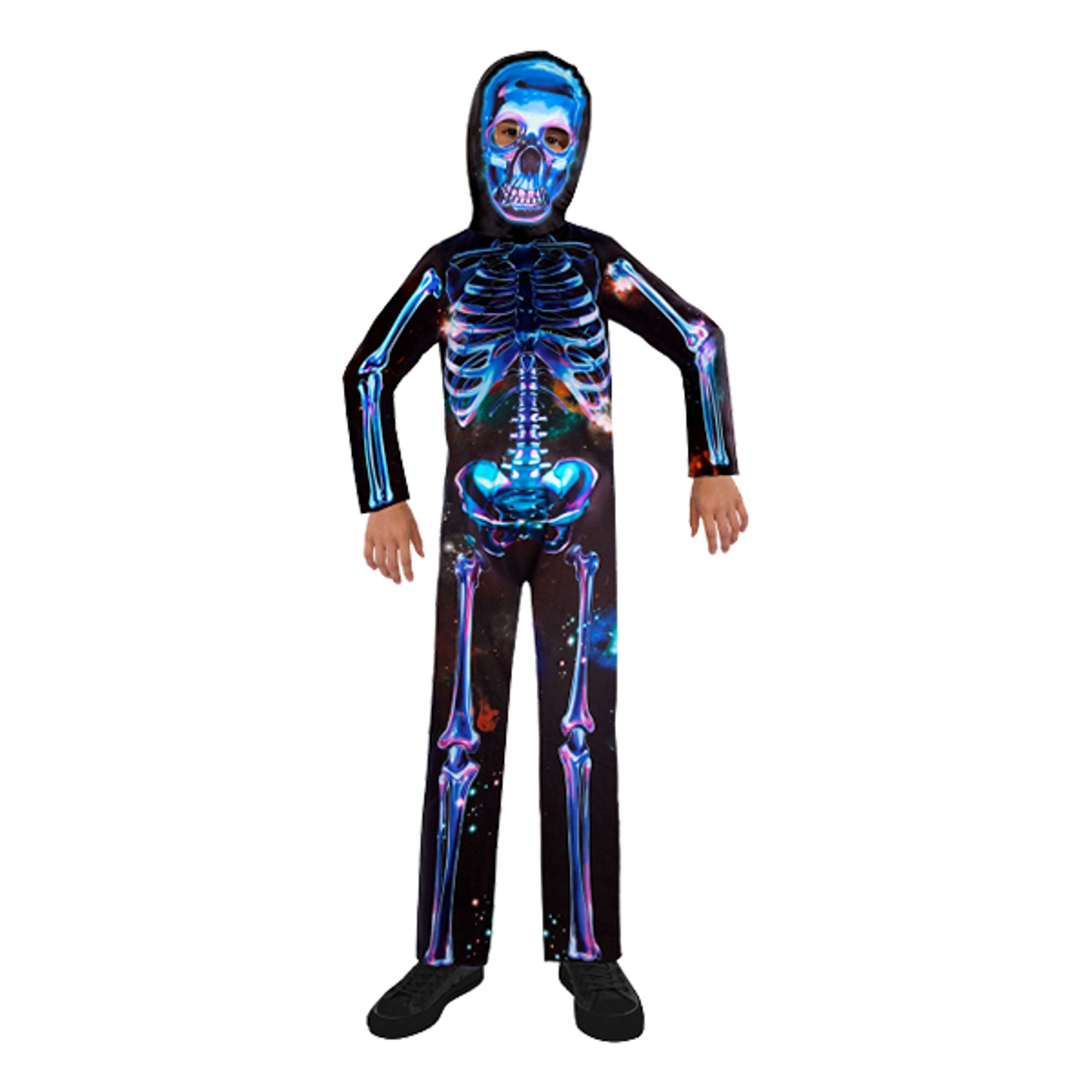 Skelett Neon Barn Maskeraddräkt - Medium | Hem - Maskerad - Maskeraddräkter - Barndräkter | Pryloteket