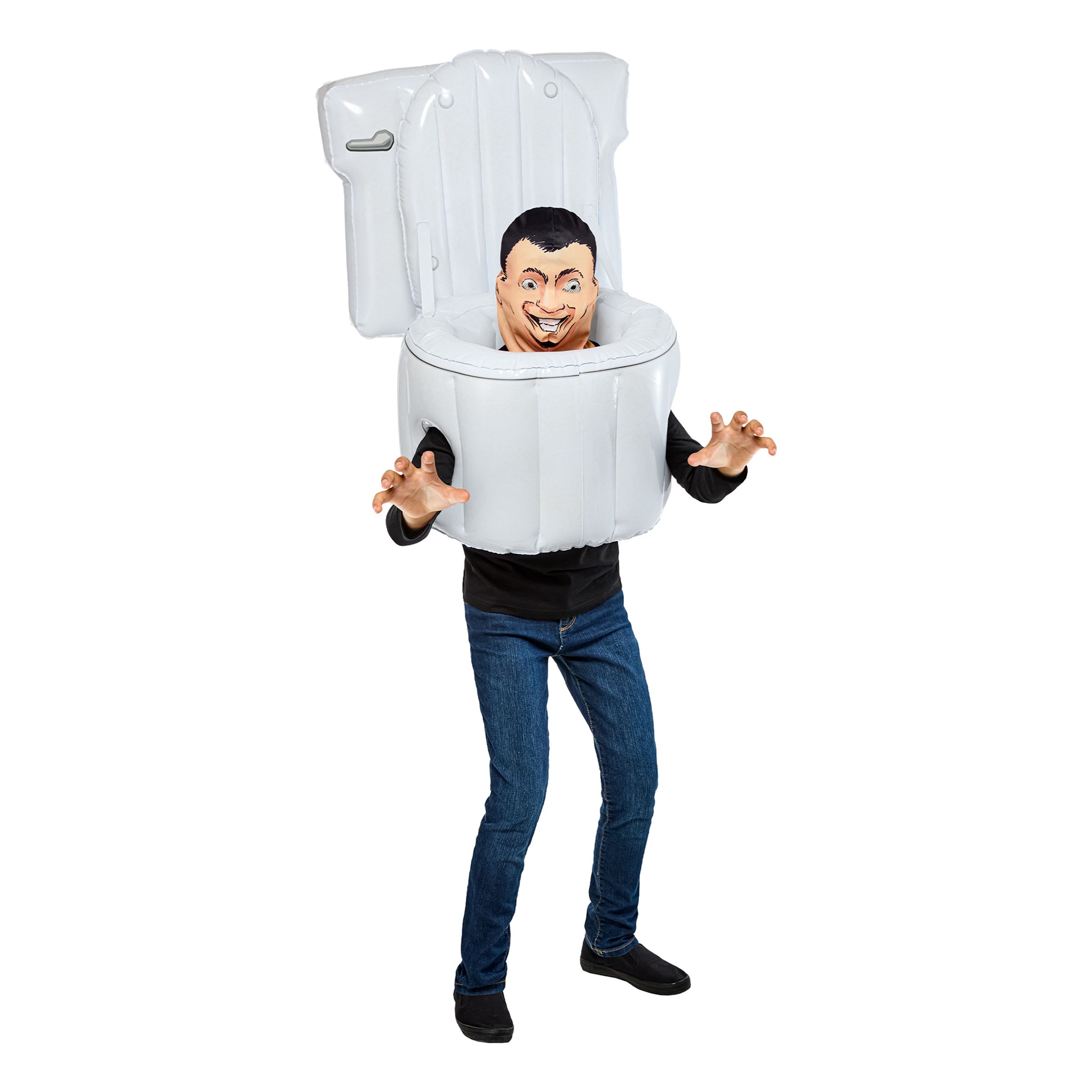 Skibidi Toilet-Man Barn Maskeraddräkt - One size | Hem - Maskerad - Maskeraddräkter - TV- & Filmdräkter | Pryloteket