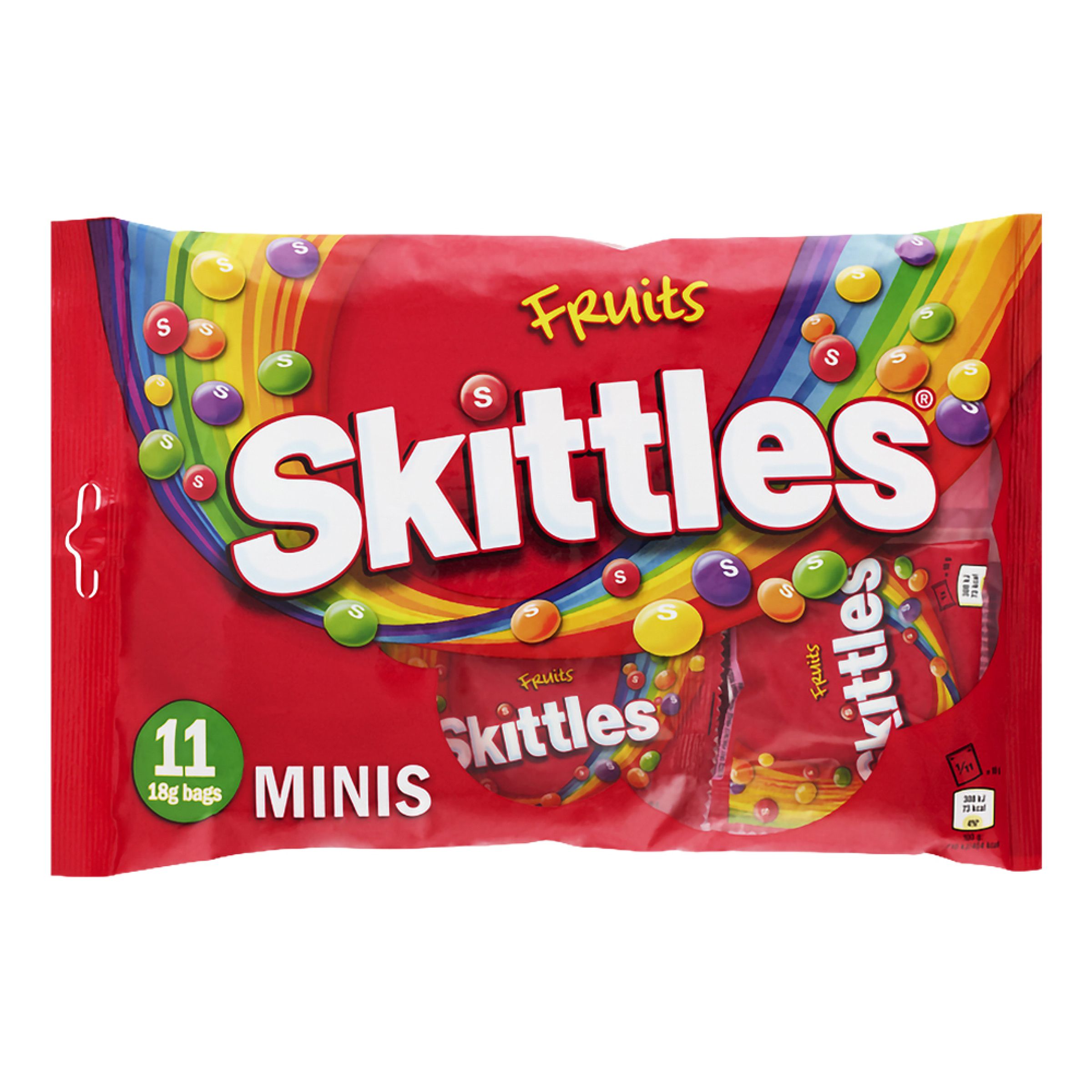 Skittles Fruits Minis - 198 g | Hem - Godis & Läsk - Godis - Amerikanskt Godis | Maskeradspecialisten