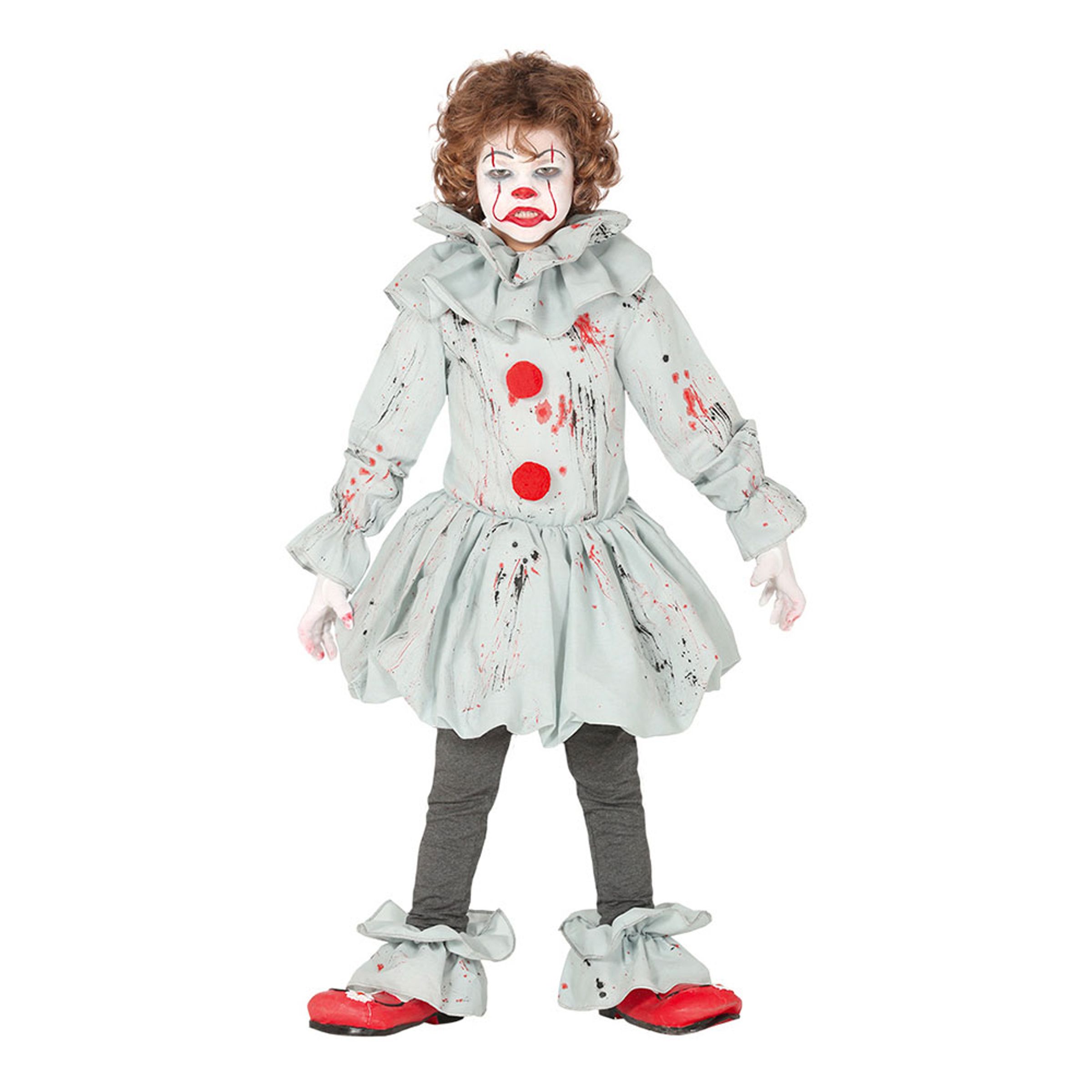 Skräckclown Barn Maskeraddräkt - Small | Hem - Maskerad - Maskeraddräkter - Barndräkter | Maskeradspecialisten