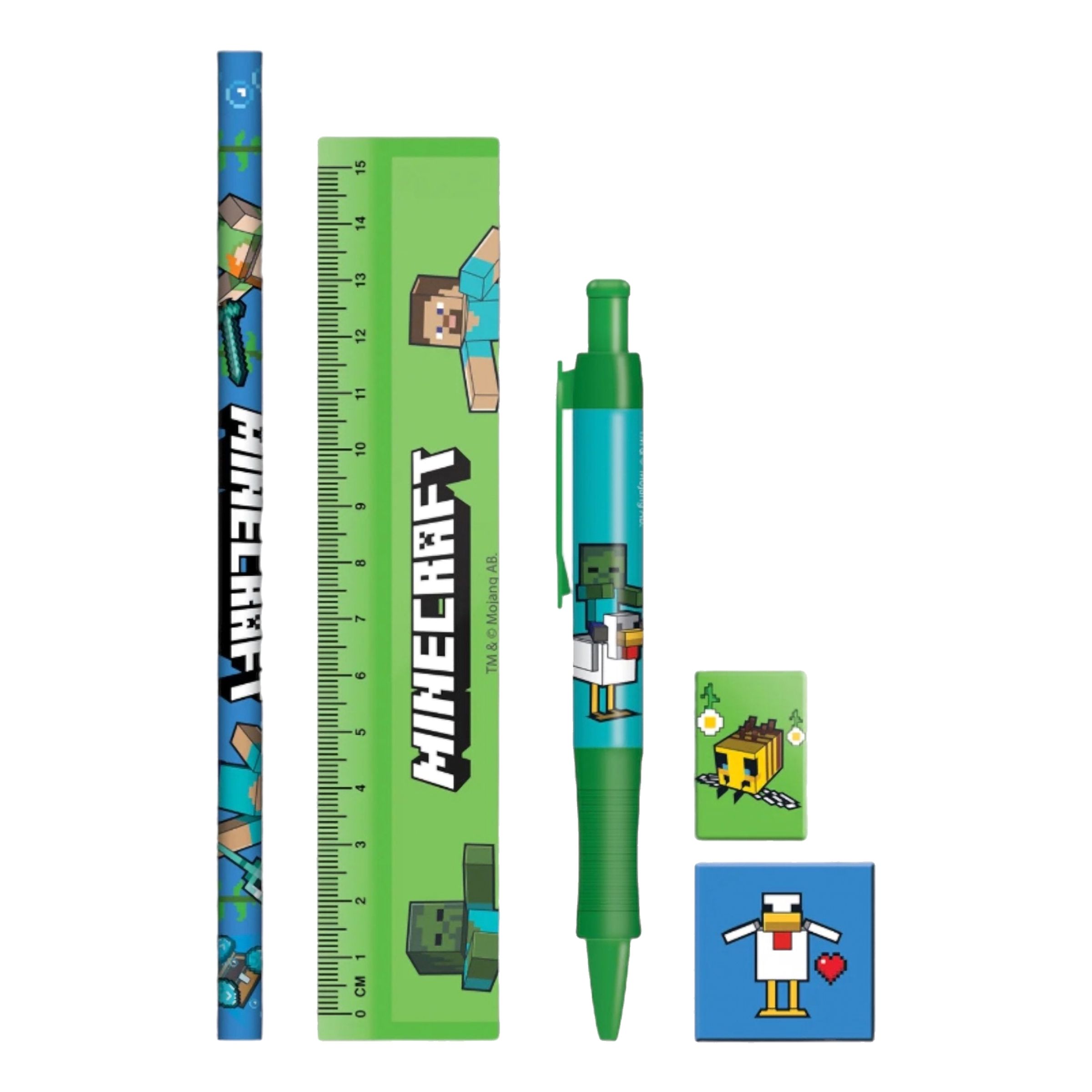 Skrivset Minecraft | Hem - Roliga Prylar - Hem & Hushåll - På Skrivbordet | Maskeradspecialisten