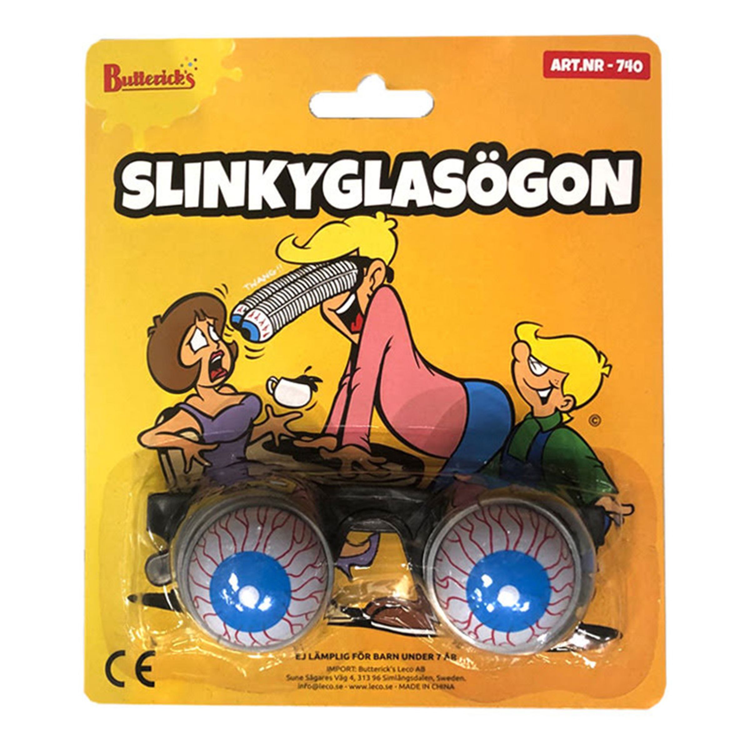 Buttericks Slinkyglasögon Skämtartikel | Hem - Maskerad - Tillbehör - Glasögon | Pryloteket