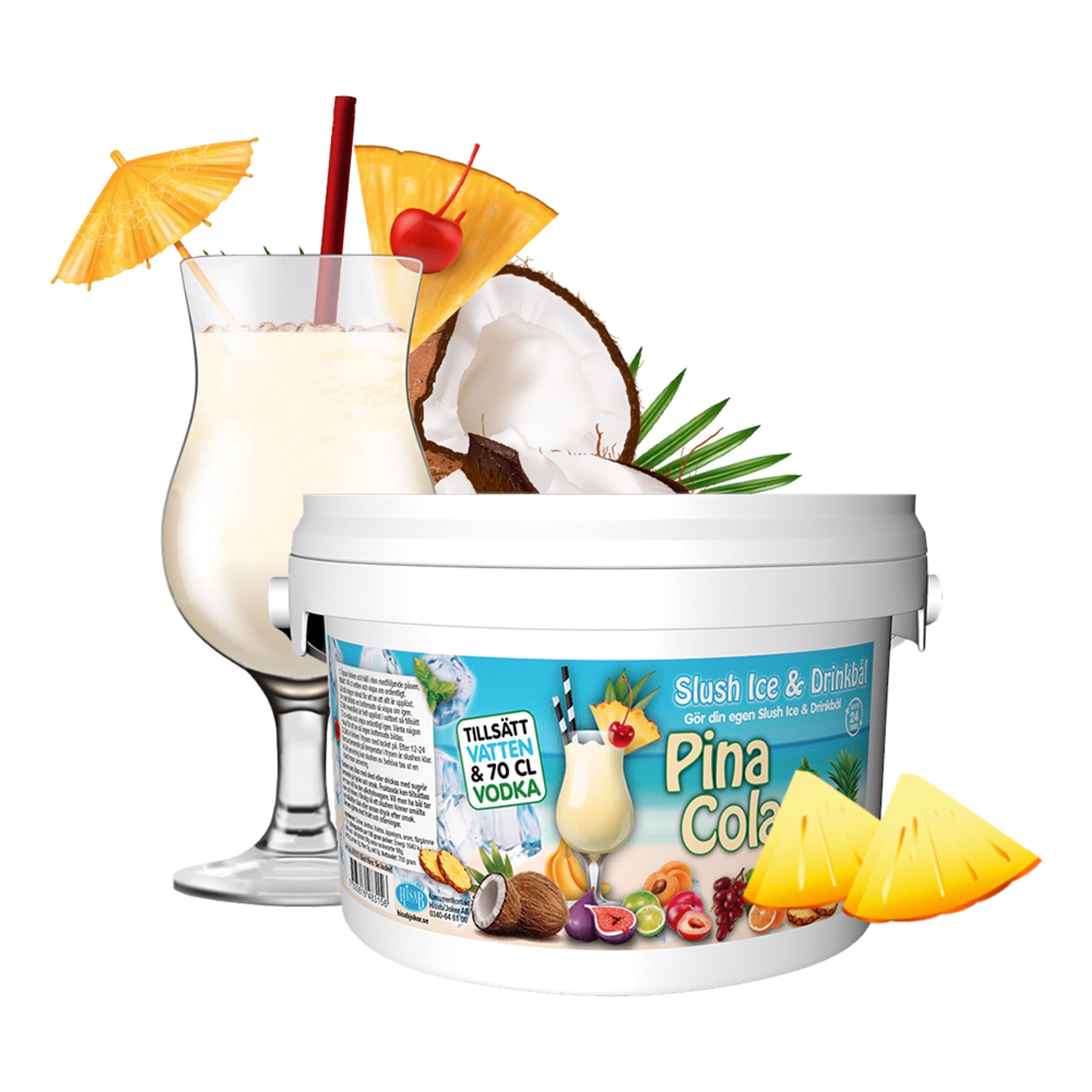 Slush Ice & Drinkbowle - Pina Colada