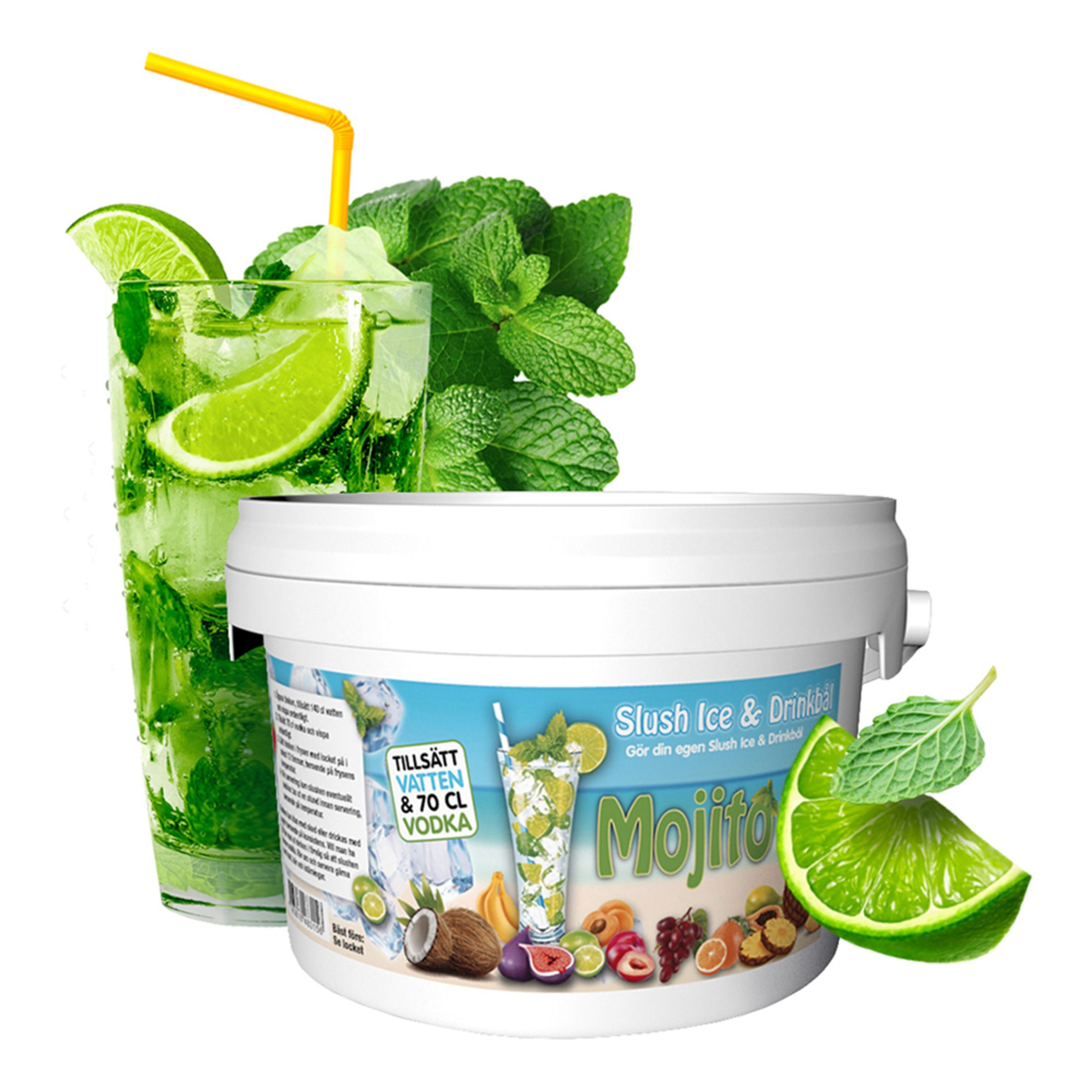 Slush Ice & Drinkbowle - Mojito