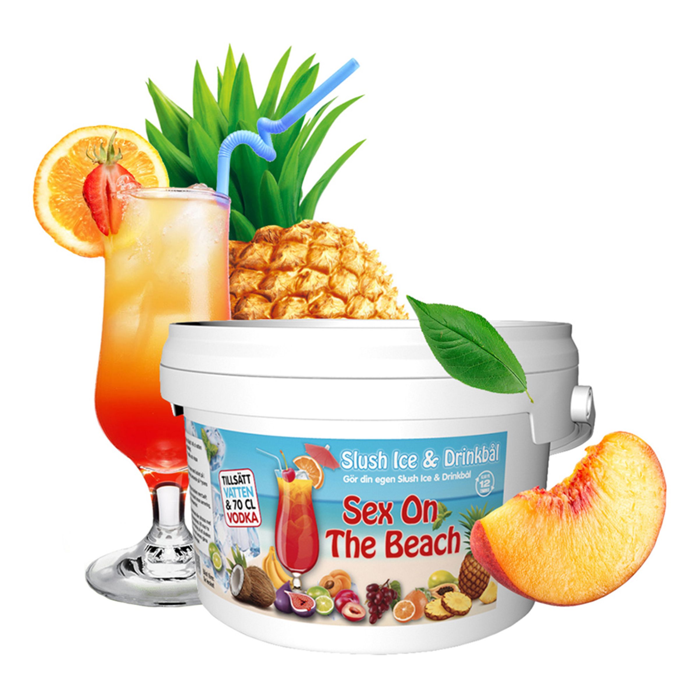 Slush Ice & Drinkbowle - Sex on the Beach