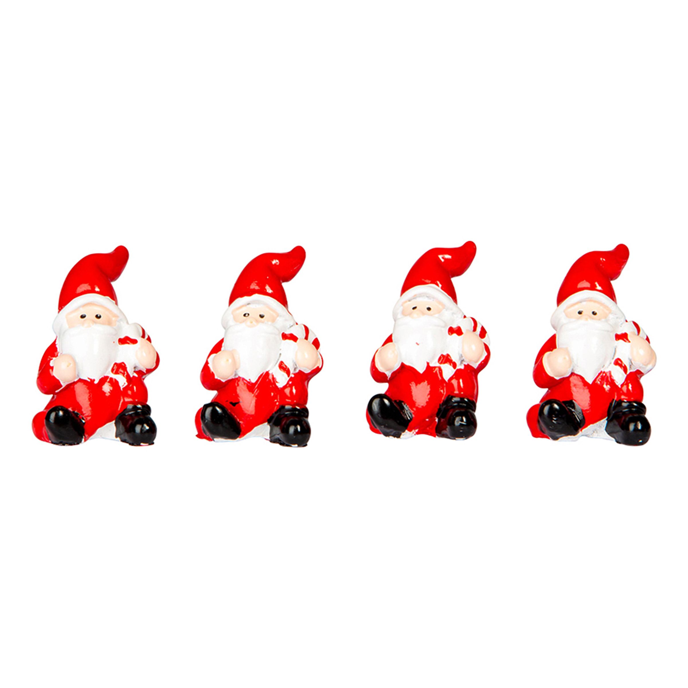 Juledekoration - Julemand 4 stk.