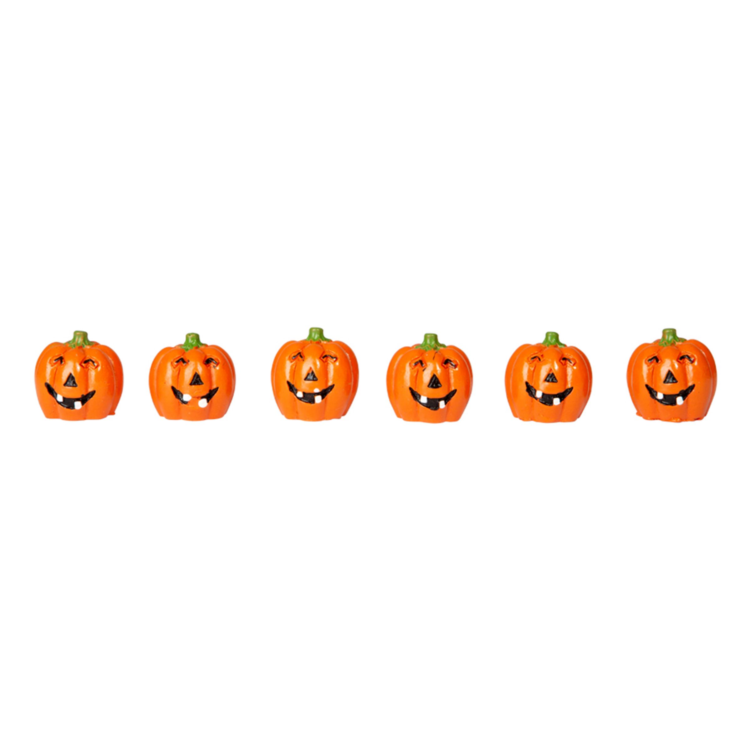 Små Pumpor i Plast - 6-pack | Hem - Teman - Färger - Orange | Pryloteket