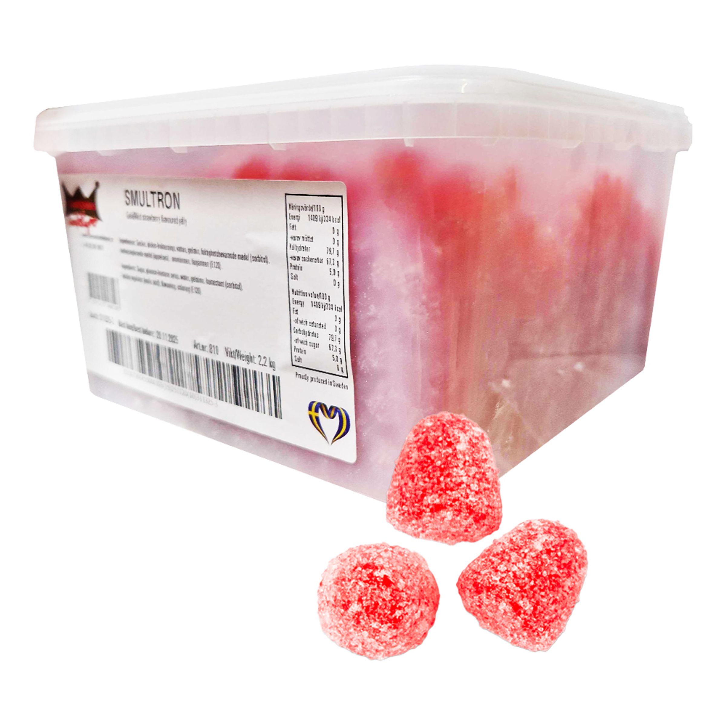 Franssons Små Smultron Storpack - 2,2 kg | Hem - Godis & Läsk - Godis - Gelégodis | Pryloteket
