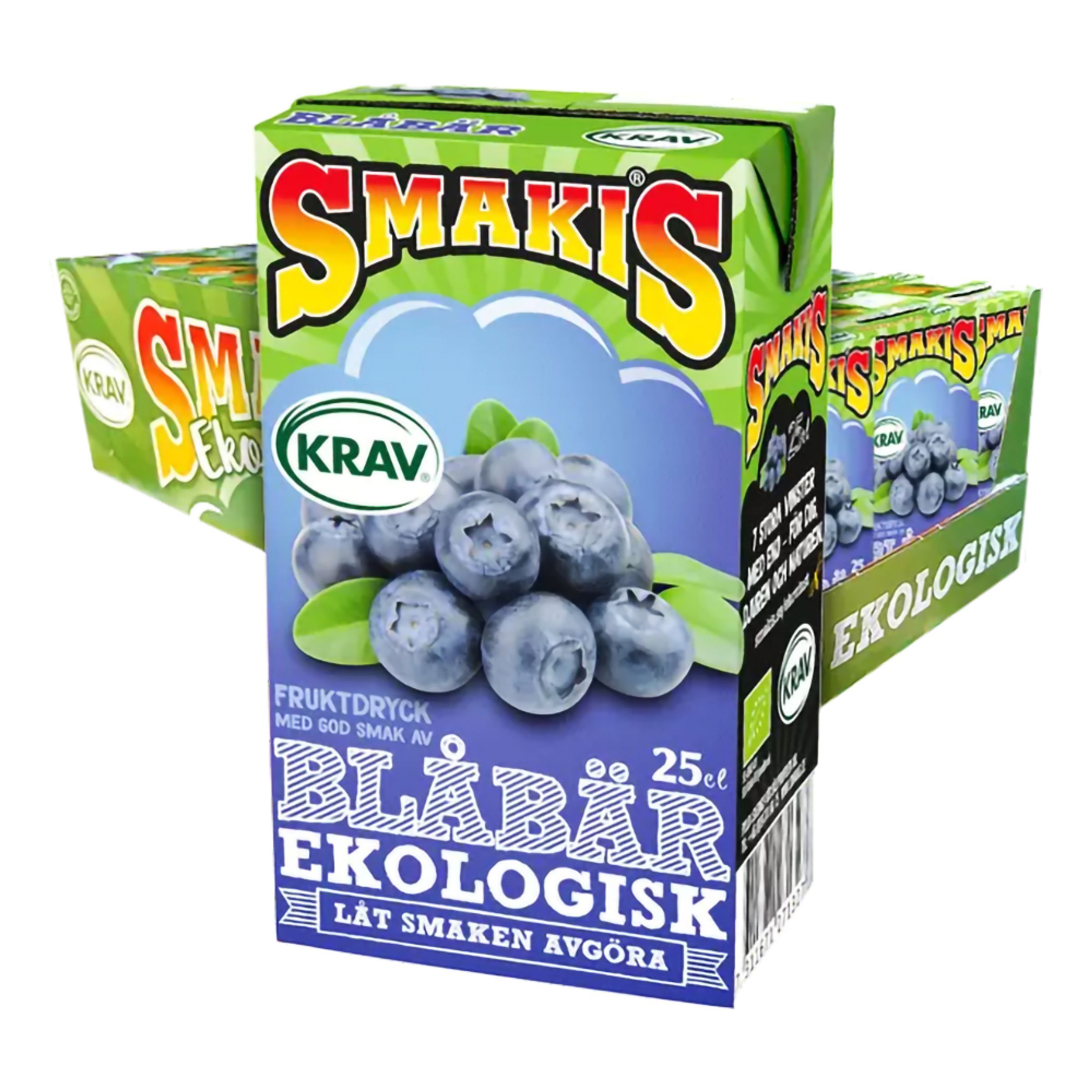 Smakis Blåbær Krav - 27 x 25 cl