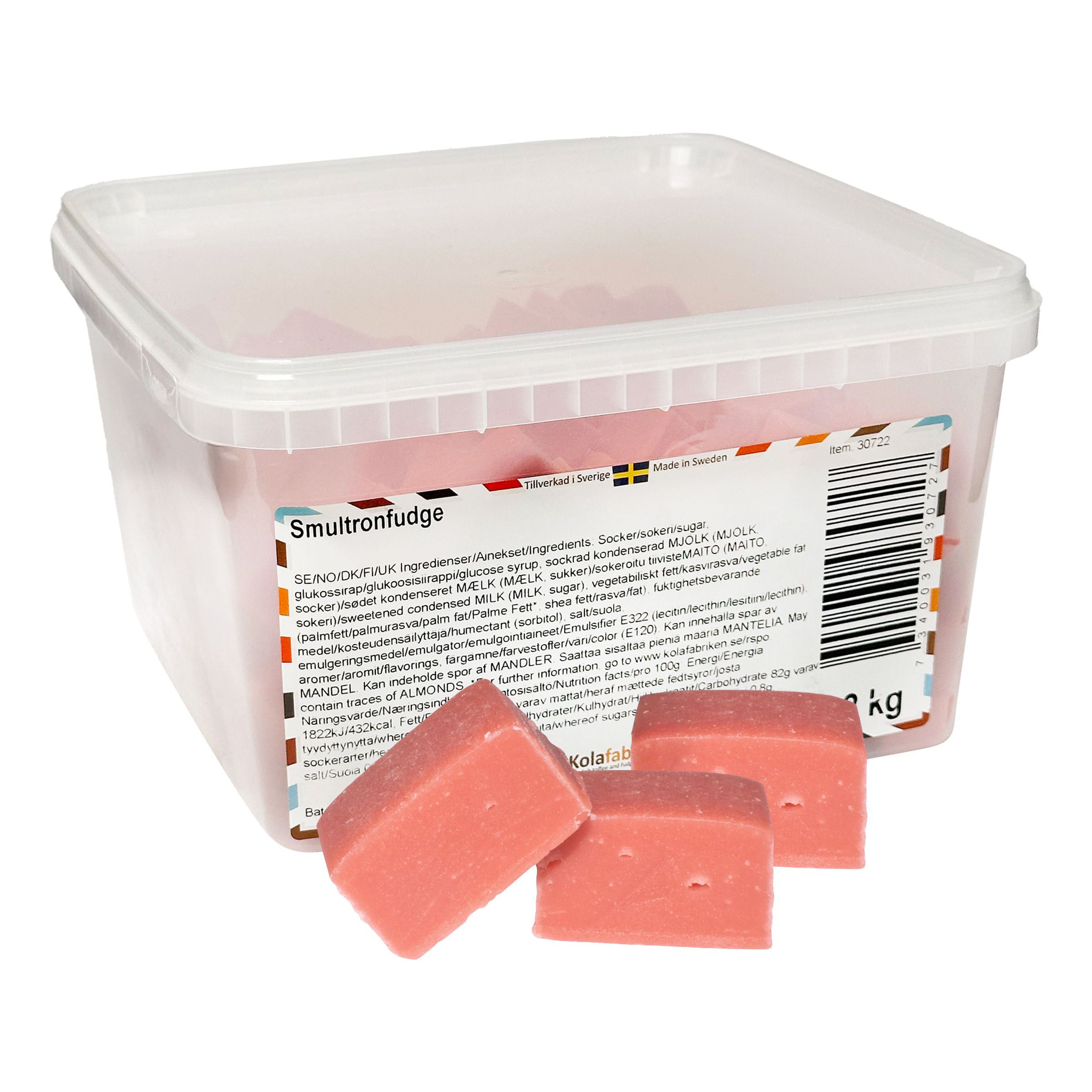 Smultronfudge Storpack - 2 kg | Hem - Godis & Läsk - Godis - Godis i Storpack | Maskeradspecialisten
