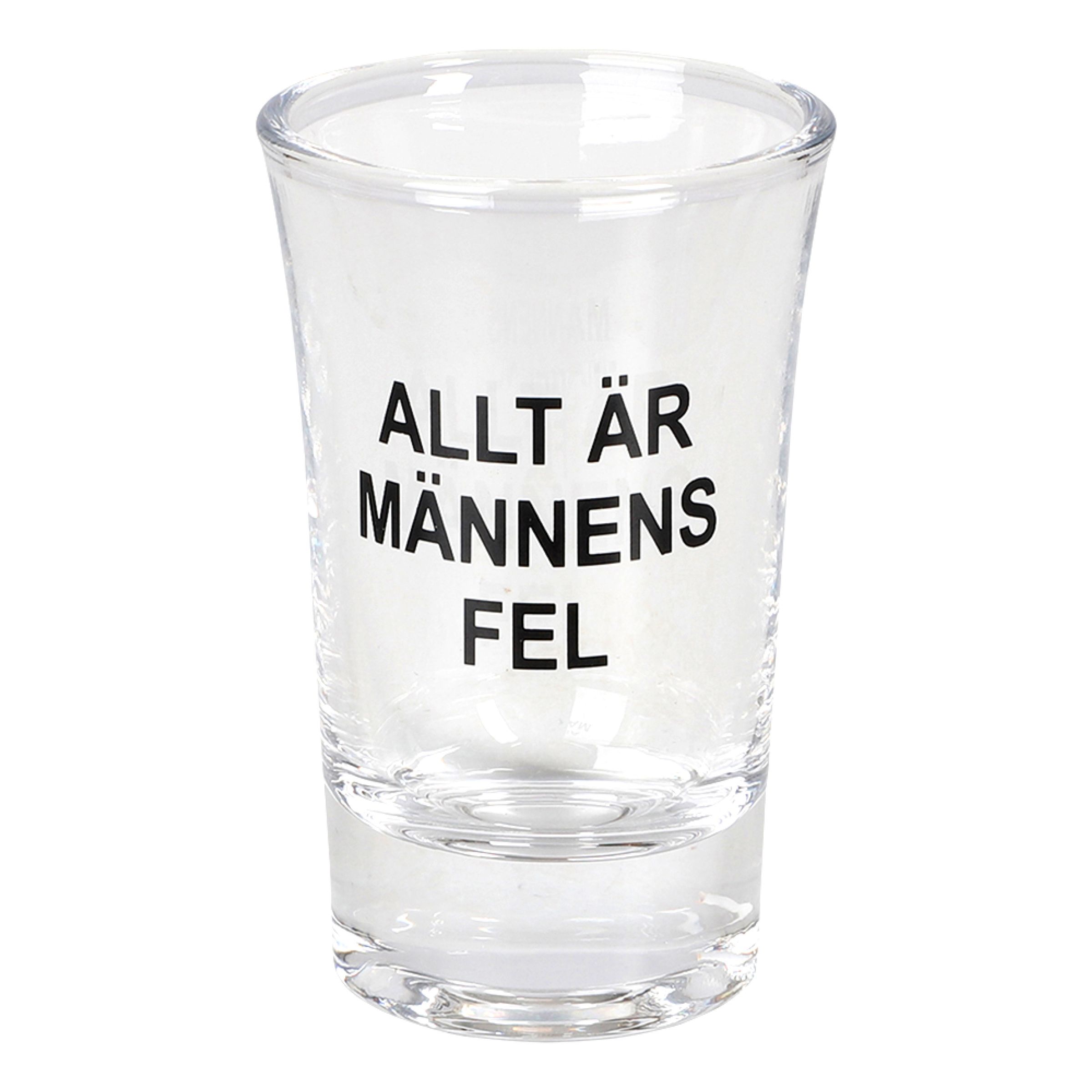 Snapsglas Allt är Männens Fel | Hem - Bartillbehör - Glas - Shotglas | Pryloteket