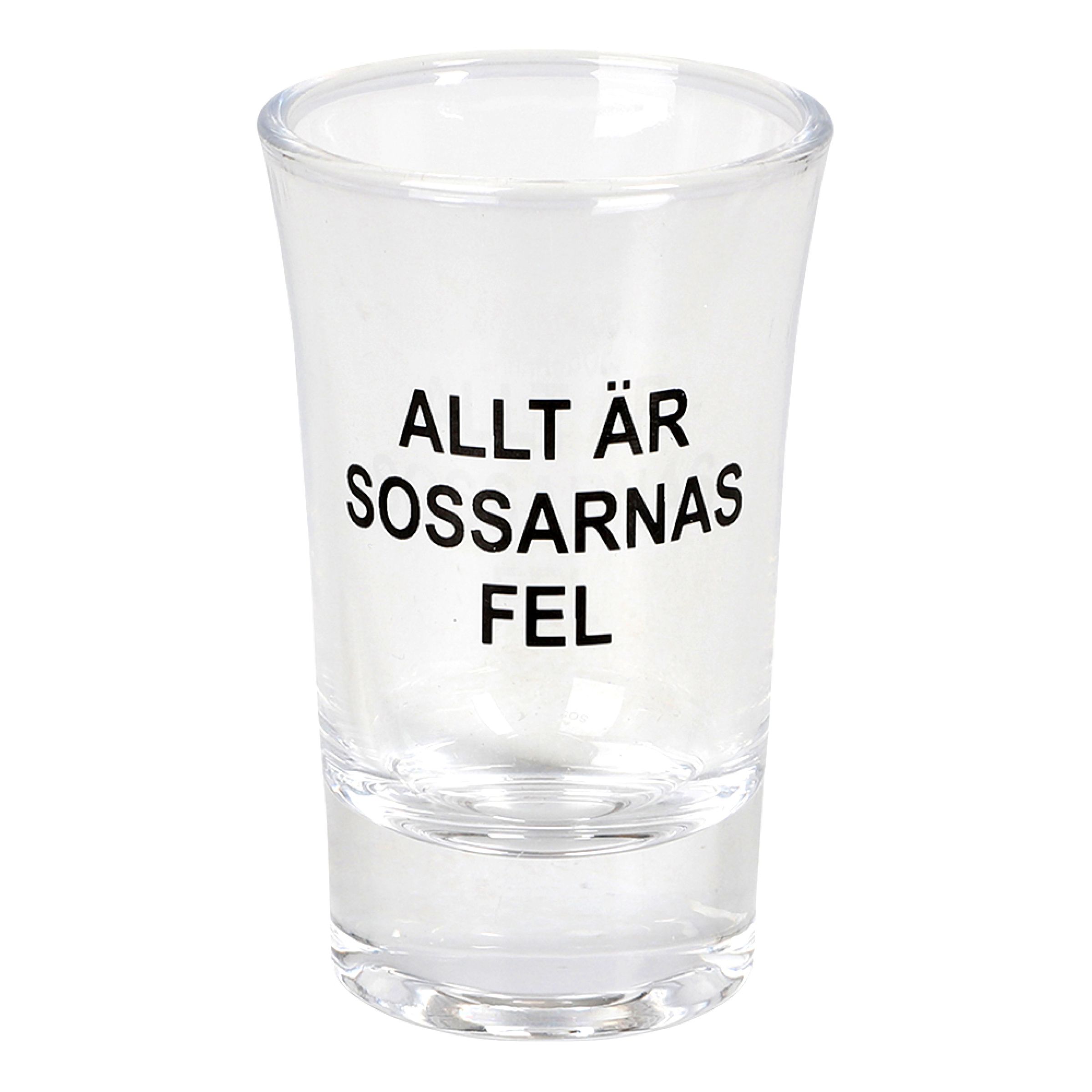 Snapsglas Allt är Sossarnas Fel | Hem - Bartillbehör - Glas - Shotglas | Pryloteket